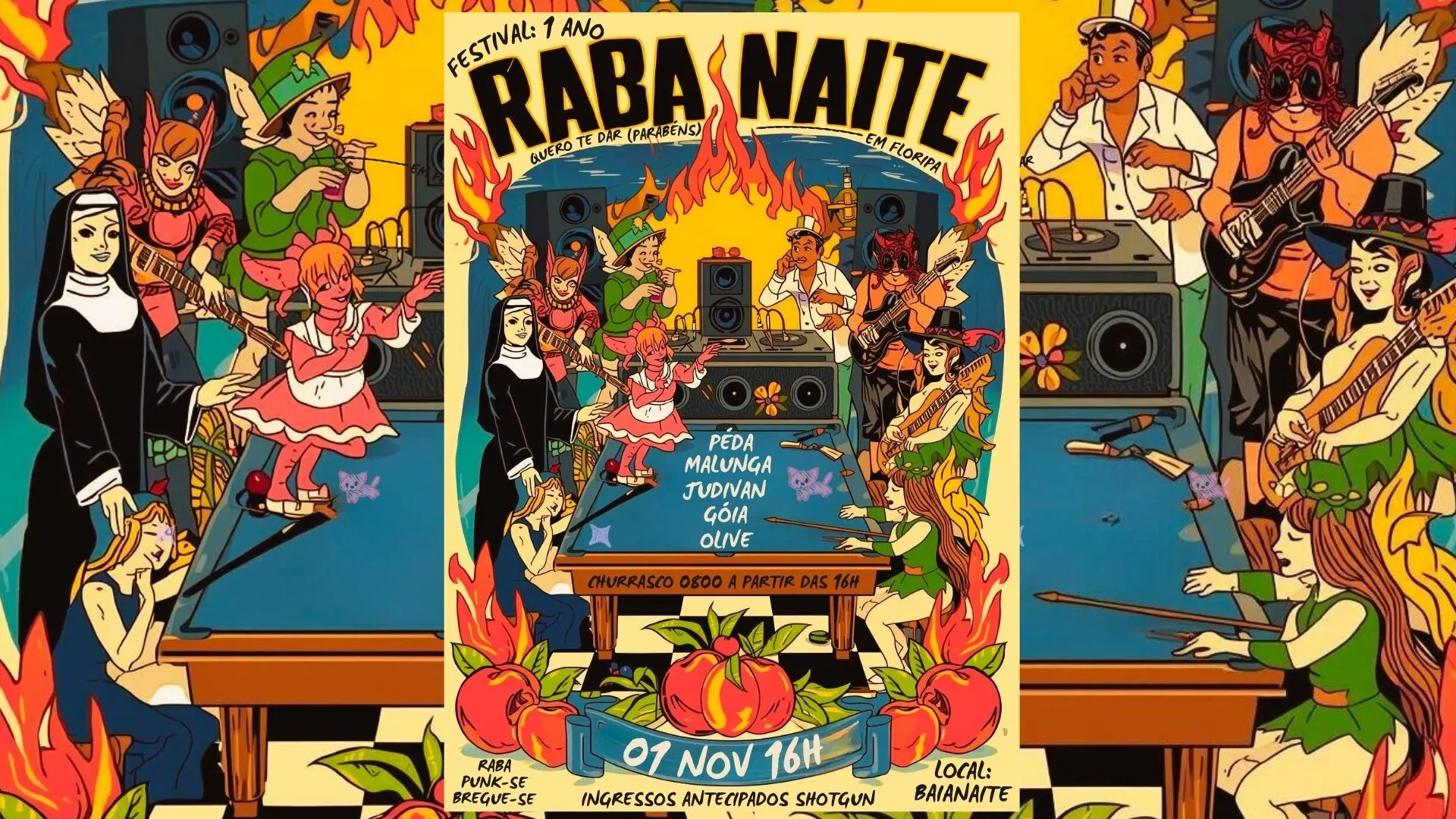 Festival Raba Naite : Quero Te Dar (Parabéns) Em Floripa Cover