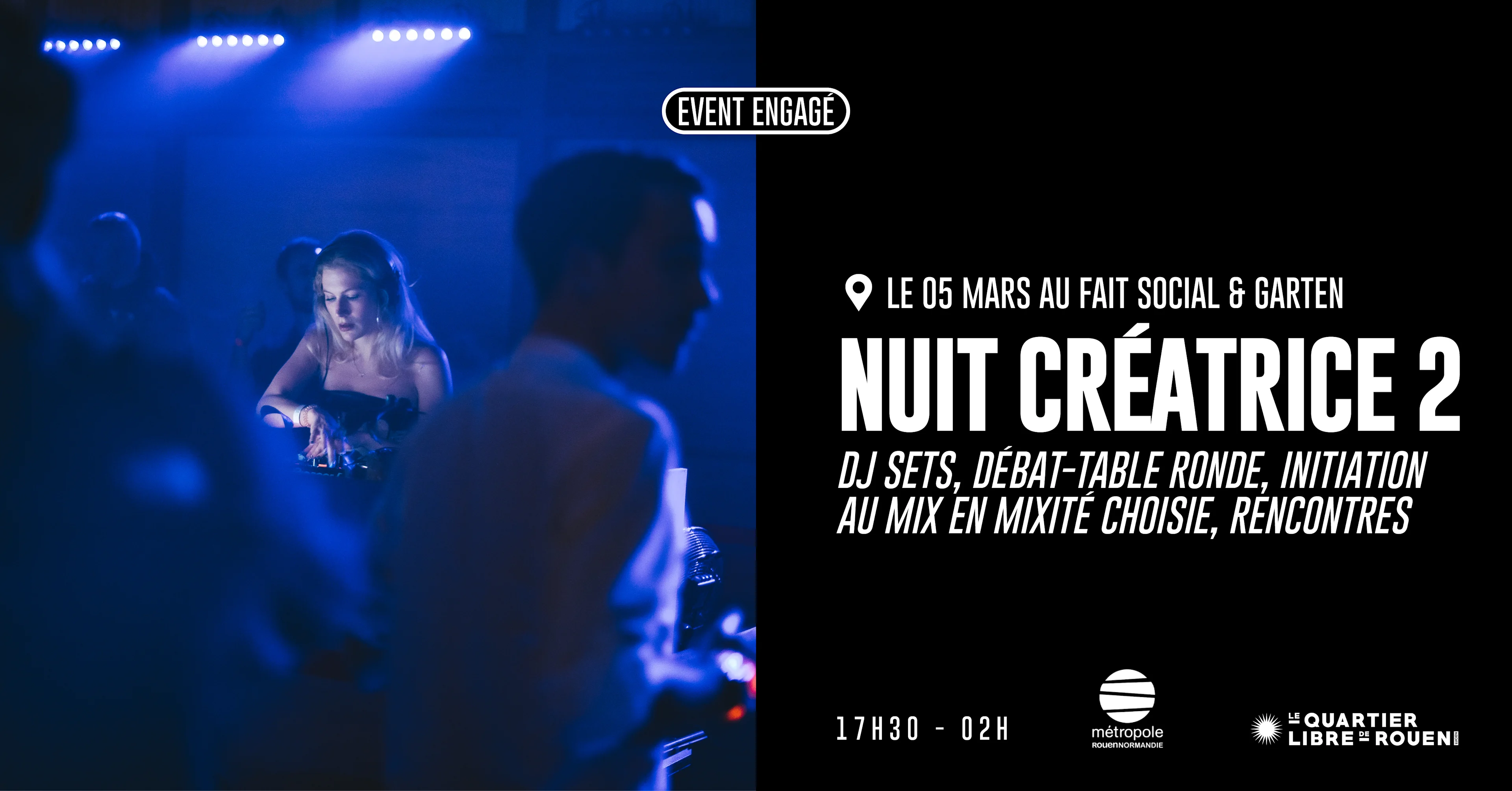 Nuit Créatrice 2 - Initiation Mix, Débats, Rencontres & Plus Cover