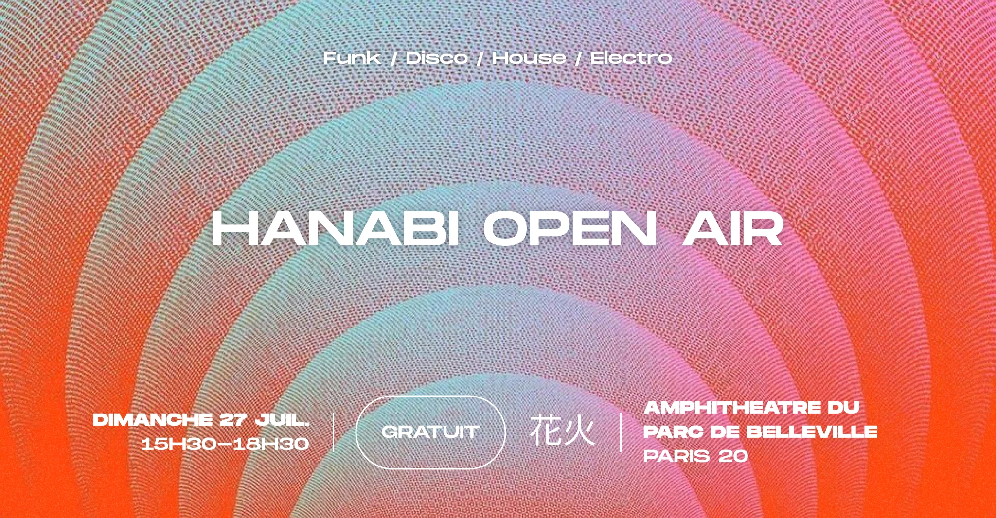 Hanabi Open Air @Amphithéâtre Du Parc De Belleville Cover