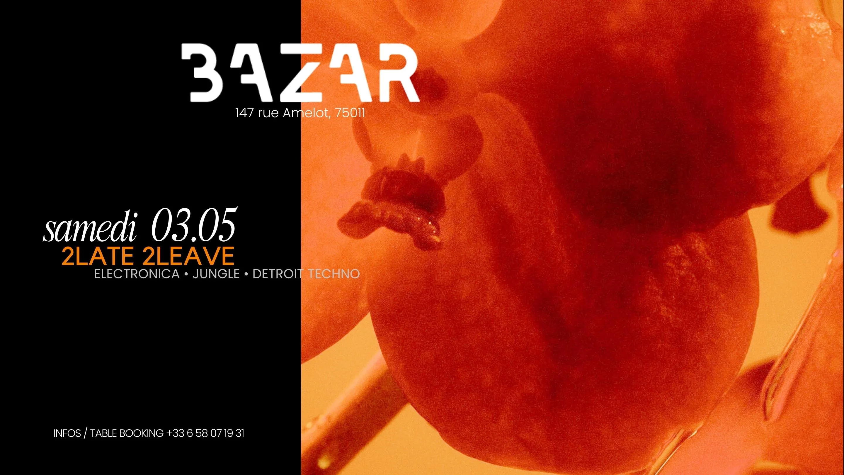 Bazar X 2late 2leave Cover