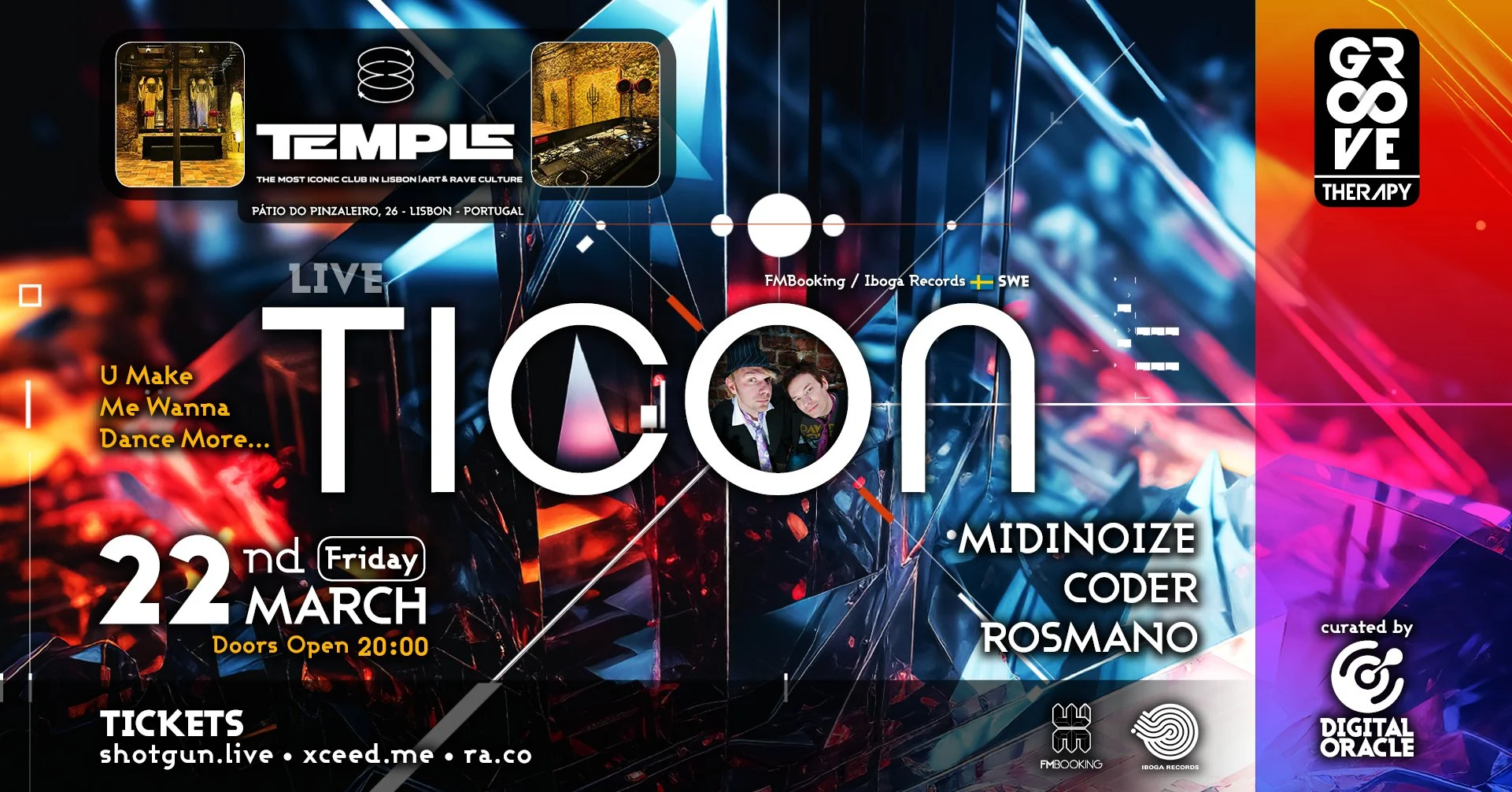 Groove Therapy With Ticon @ Temple Club Cover
