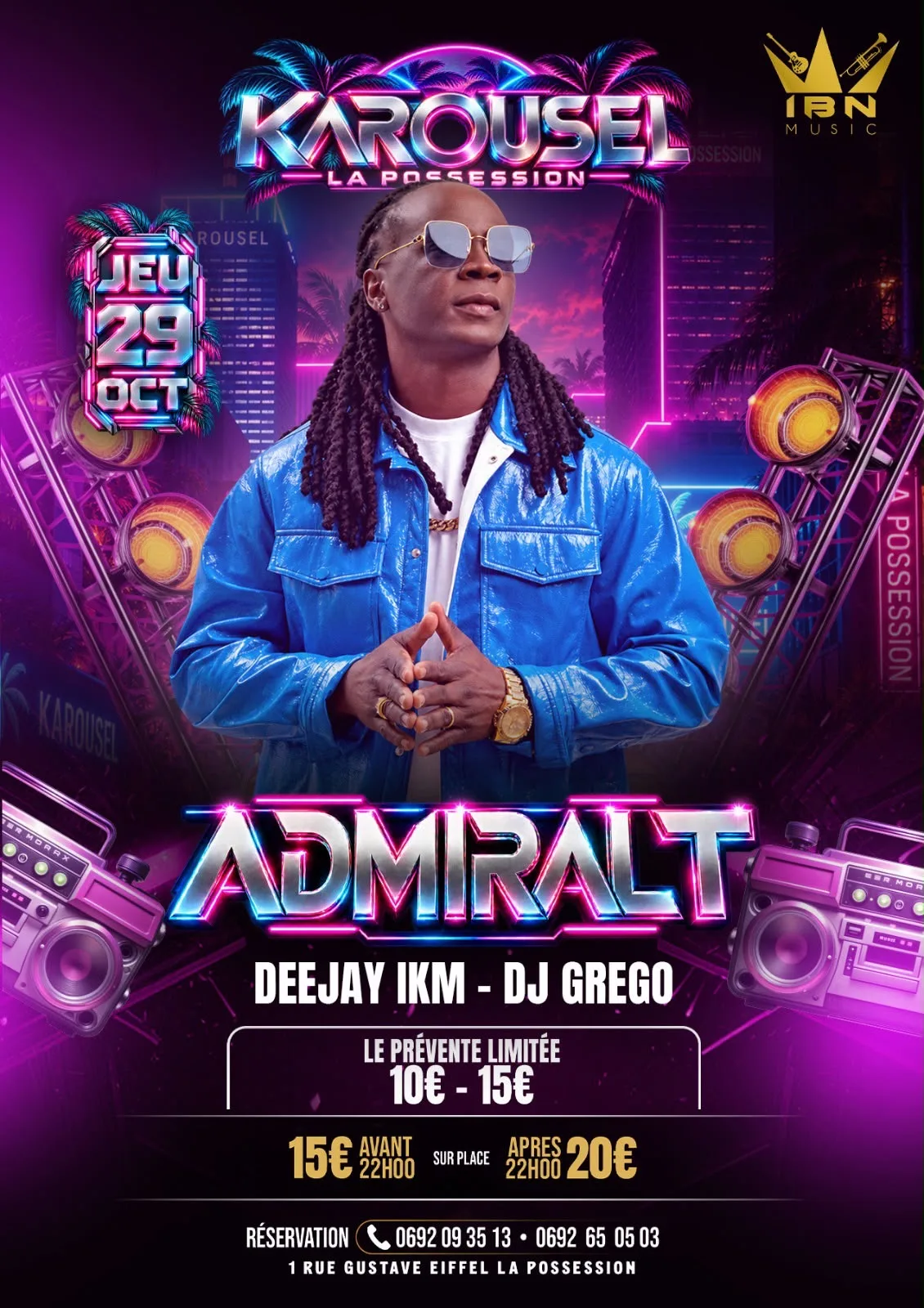 Show Case Admiral T La Réunion Cover