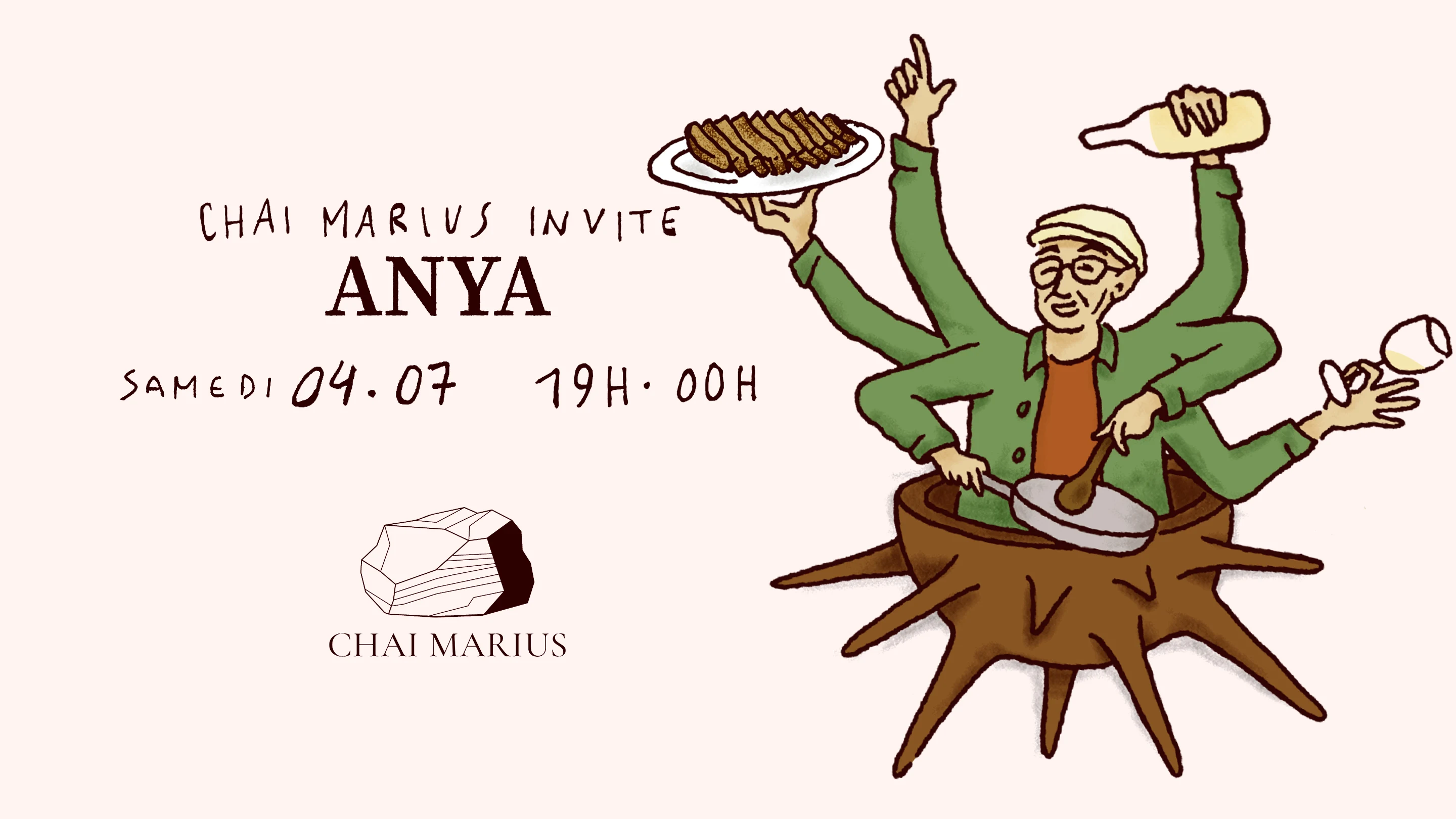 Chai Marius Invite Anya Cover