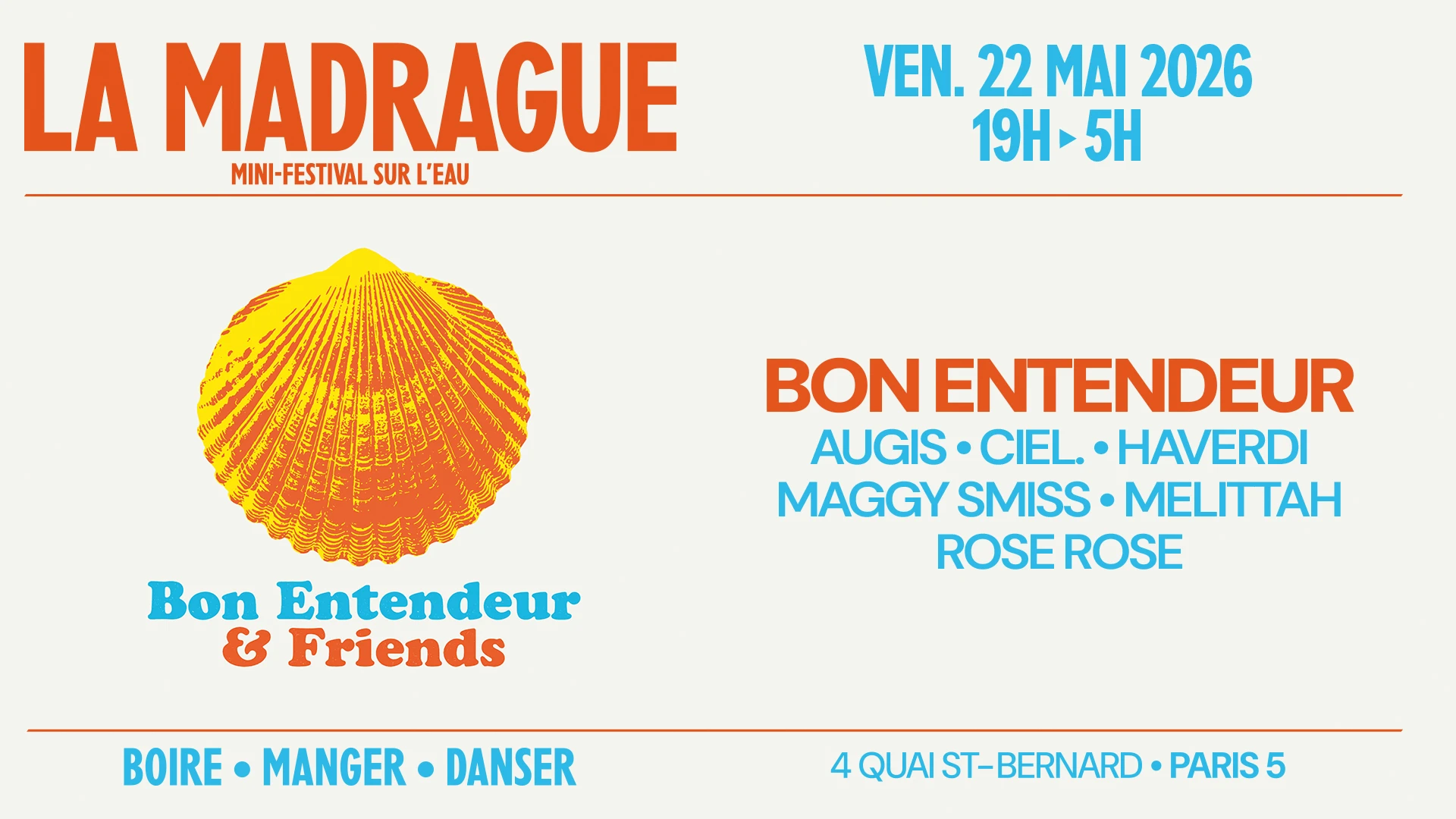 La Madrague — Be & Friends : Bon Entendeur, Maggy Smiss... Cover