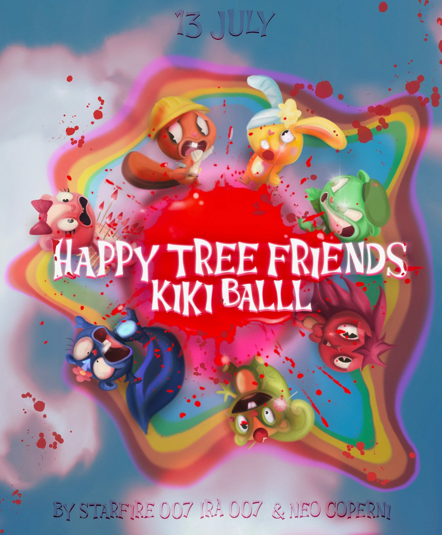 Happy Tree Friends Kiki Ball Cover