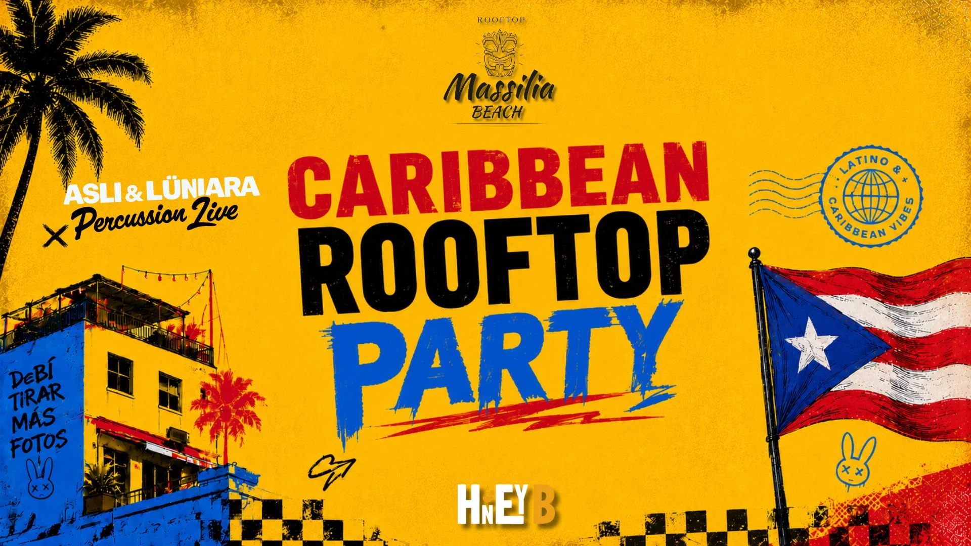 Caribbean Rooftop Party - Bad Bunny Edition Cover