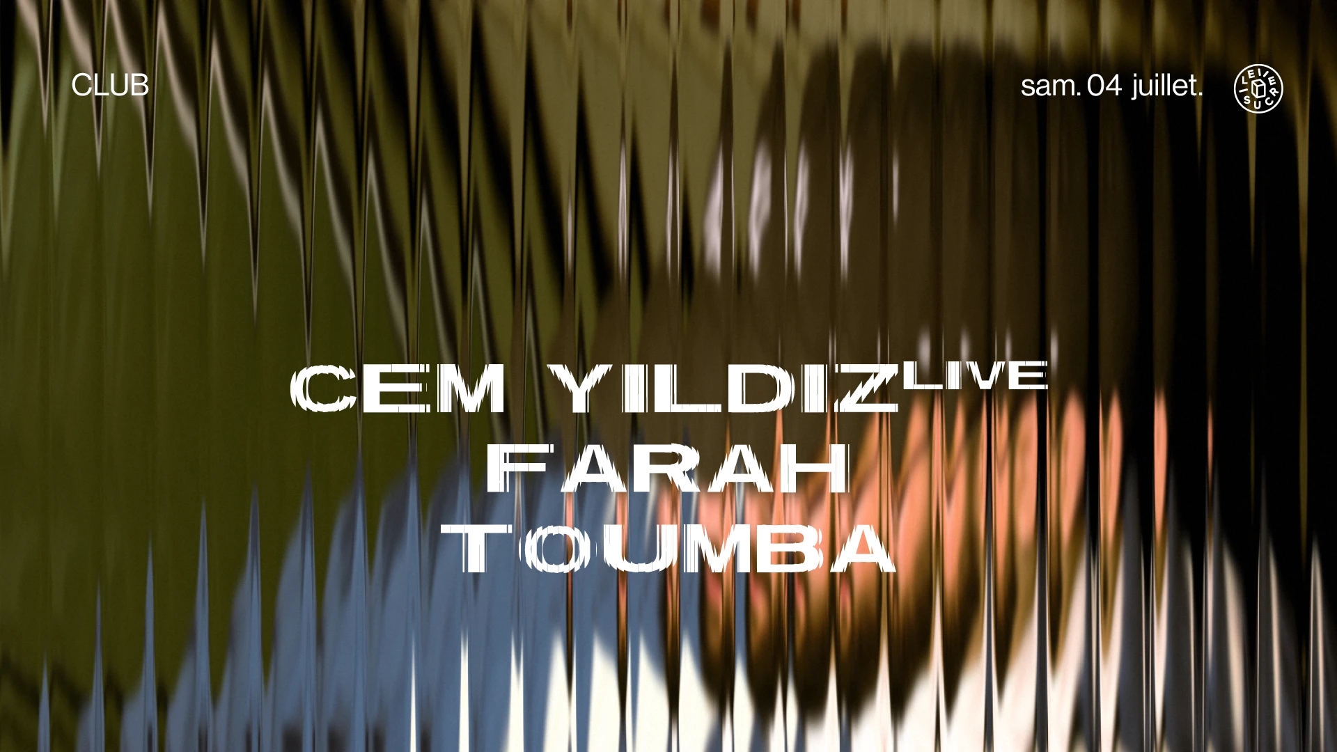 Club W/ Farah, Cem Yildiz (Live), Toumba Cover