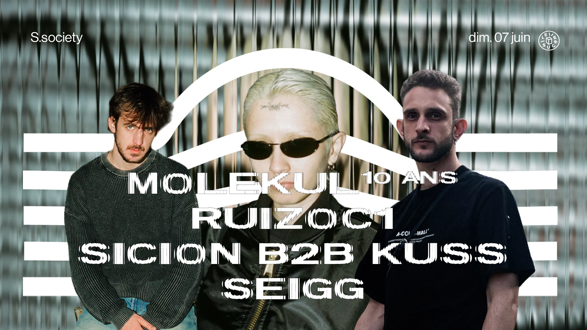S.Society X Molekul 10 Ans : Ruizoc1, Sicion B2b Kuss, Seigg Cover
