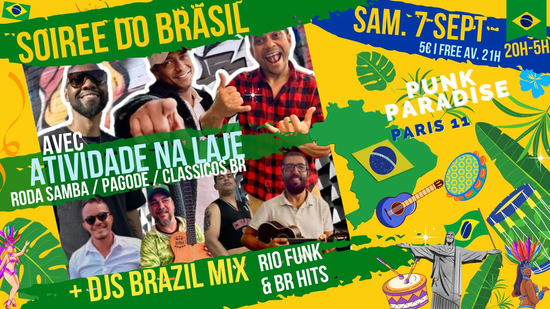 Soirée Do Brasil Spécial Festa Independencia W/ Samba & Djs! Cover