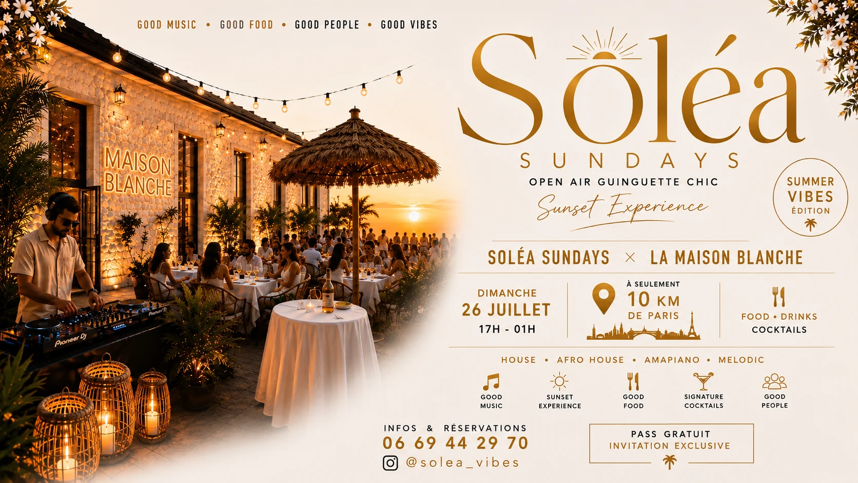 Soléa Sundays X La Maison Blanche Cover