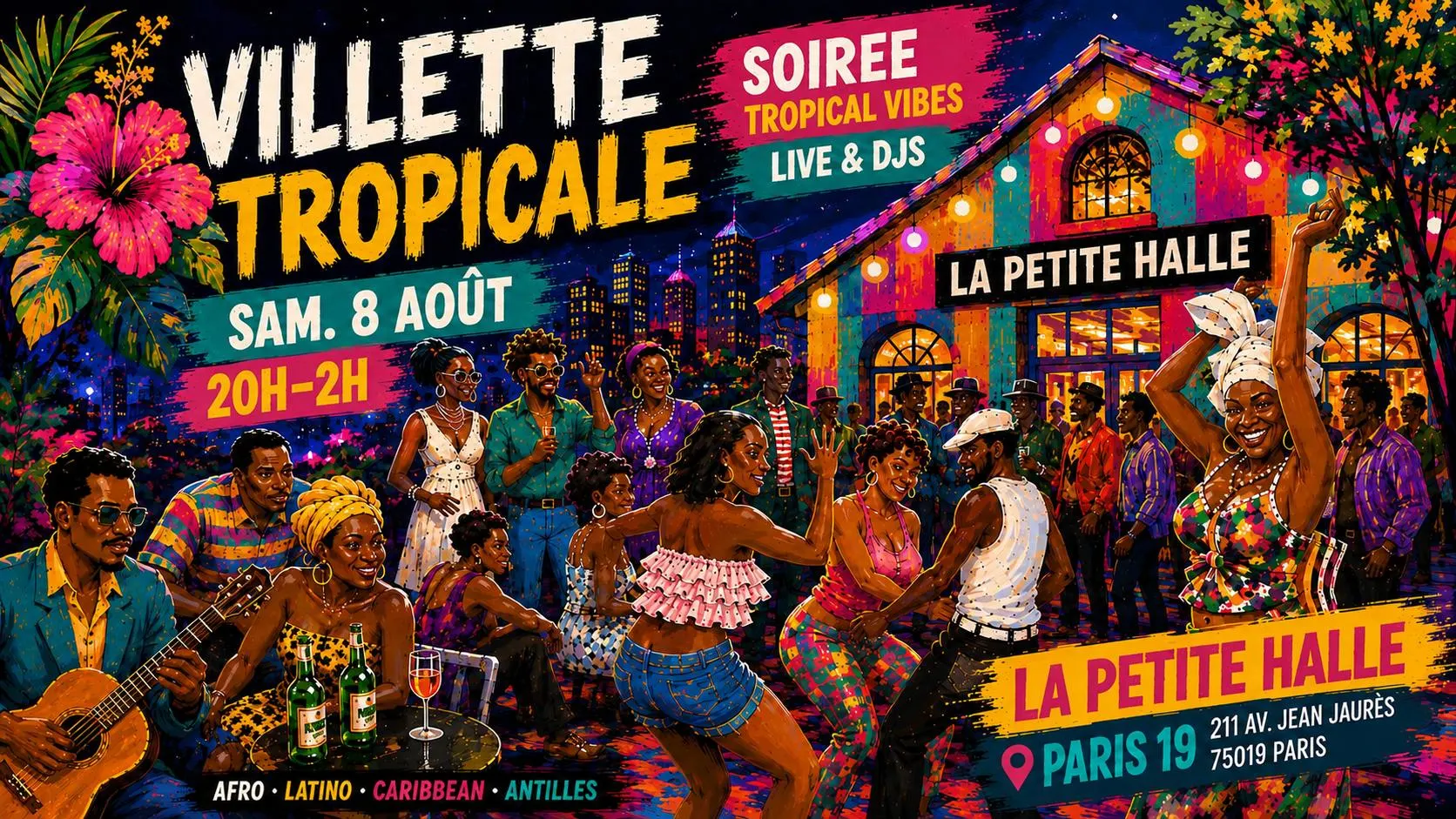 Villette Tropicale Spécial Été '26 I Live & Djs I 8.08.26 Cover