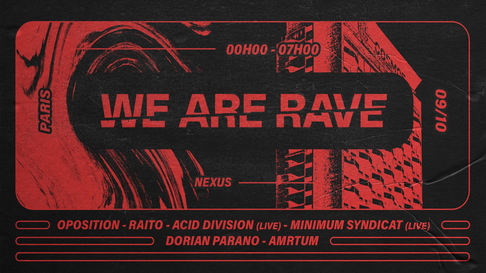 We Are Rave W/ Acid Division / Minimum Syndicat @ Nexus Cover