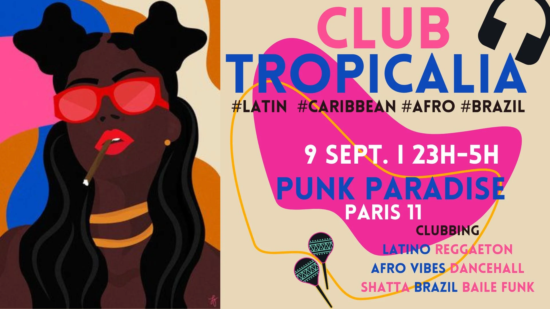 Club Tropicalia 9/9 ~ Latin, Afro, Caribbean, Brazil Vibes ! Cover