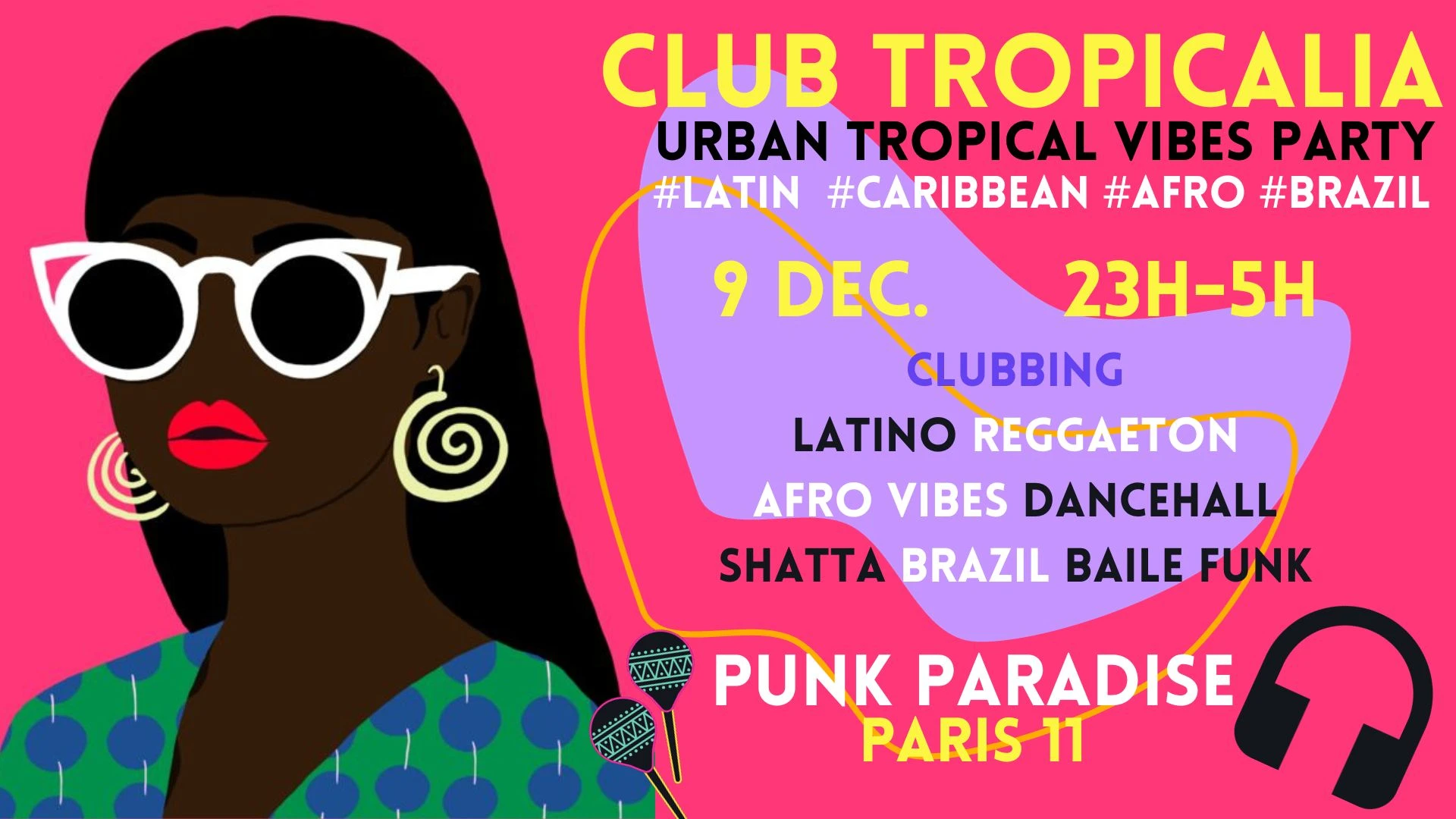 Club Tropicalia 9/12 ~Latin, Afro, Caribbean, Brazil Party! Cover