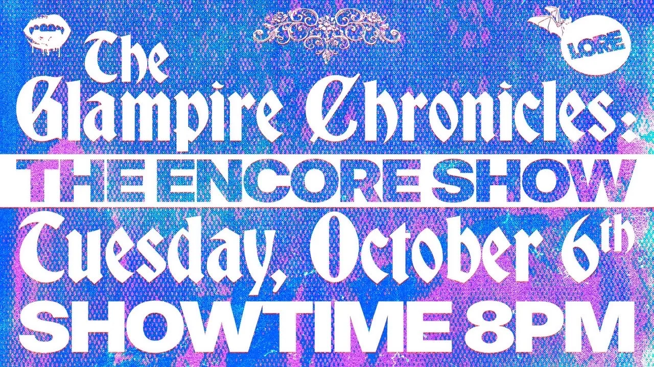 The Glampire Chronicles: Anne Rice Drag Cabaret Cover