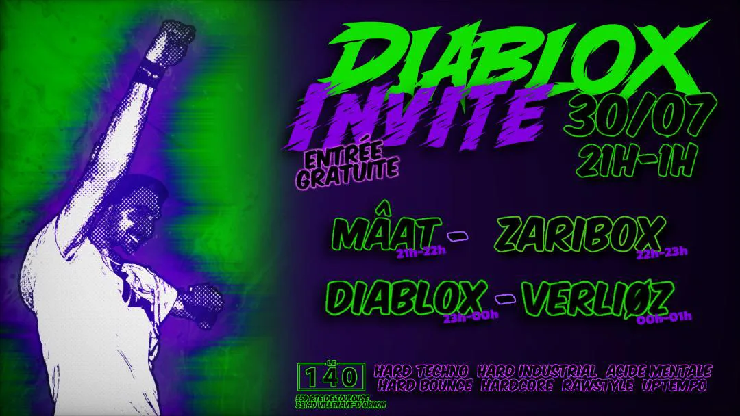 Diablox Invite : Mâat, Zaribox, Verlioz Cover
