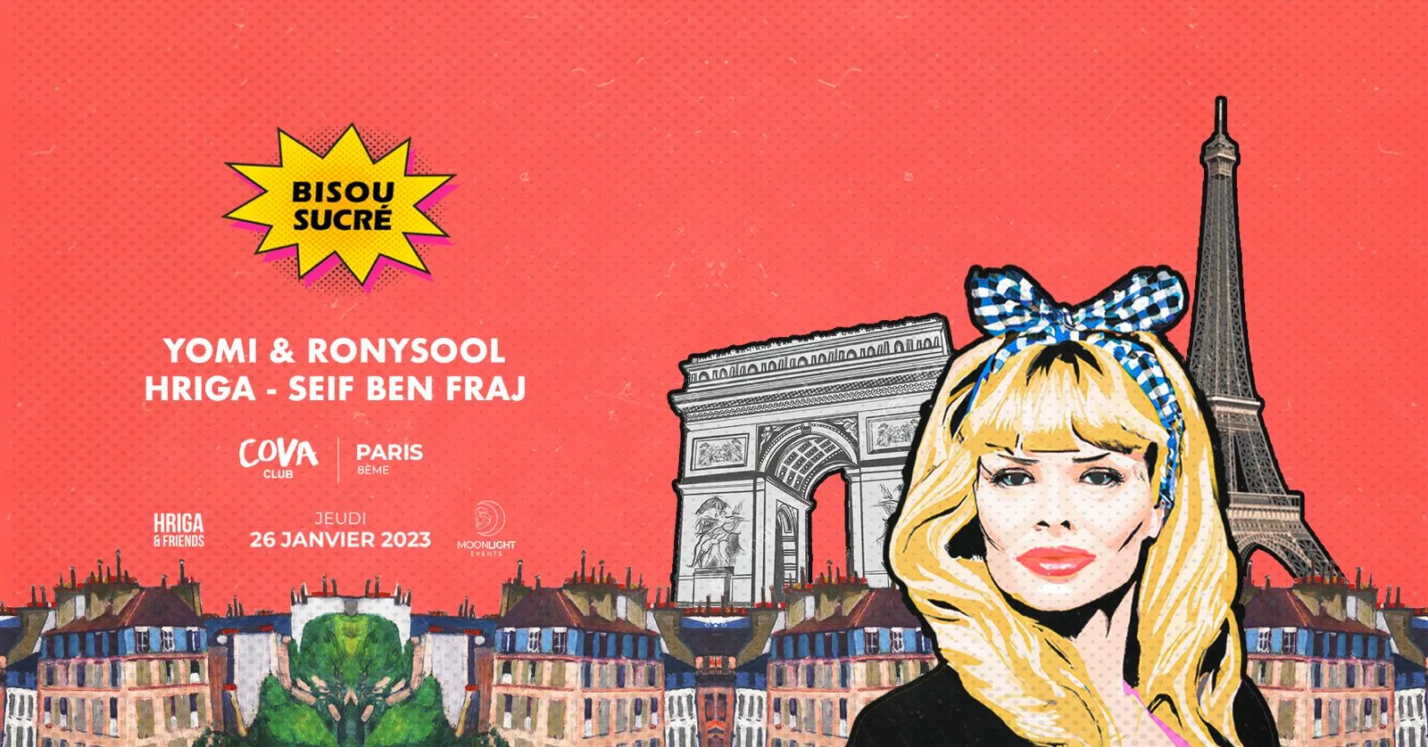 Bisou Sucré #2 Au Cova Club Paris Cover