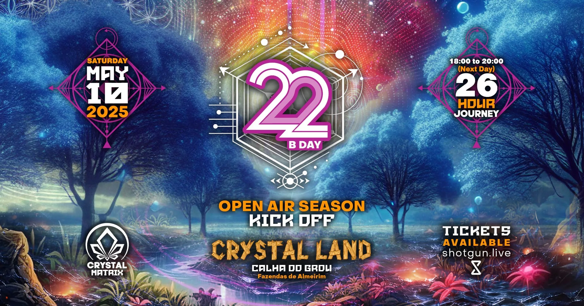 22nd B Day Crystal Matrix @ Crystal Land Cover