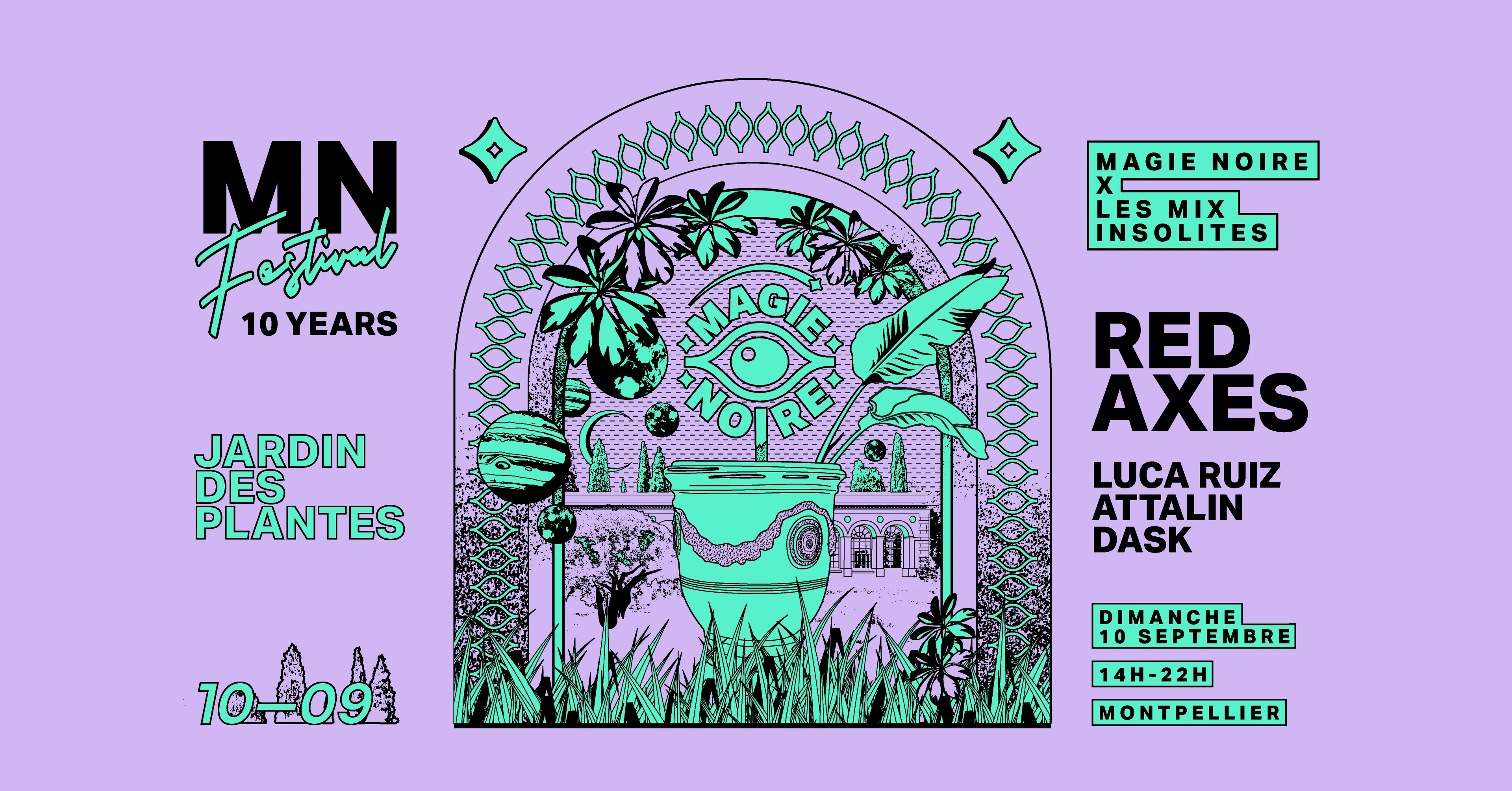 Magie Noire & MIX Insolites W/ Red Axes @ Jardin Des Plantes Cover