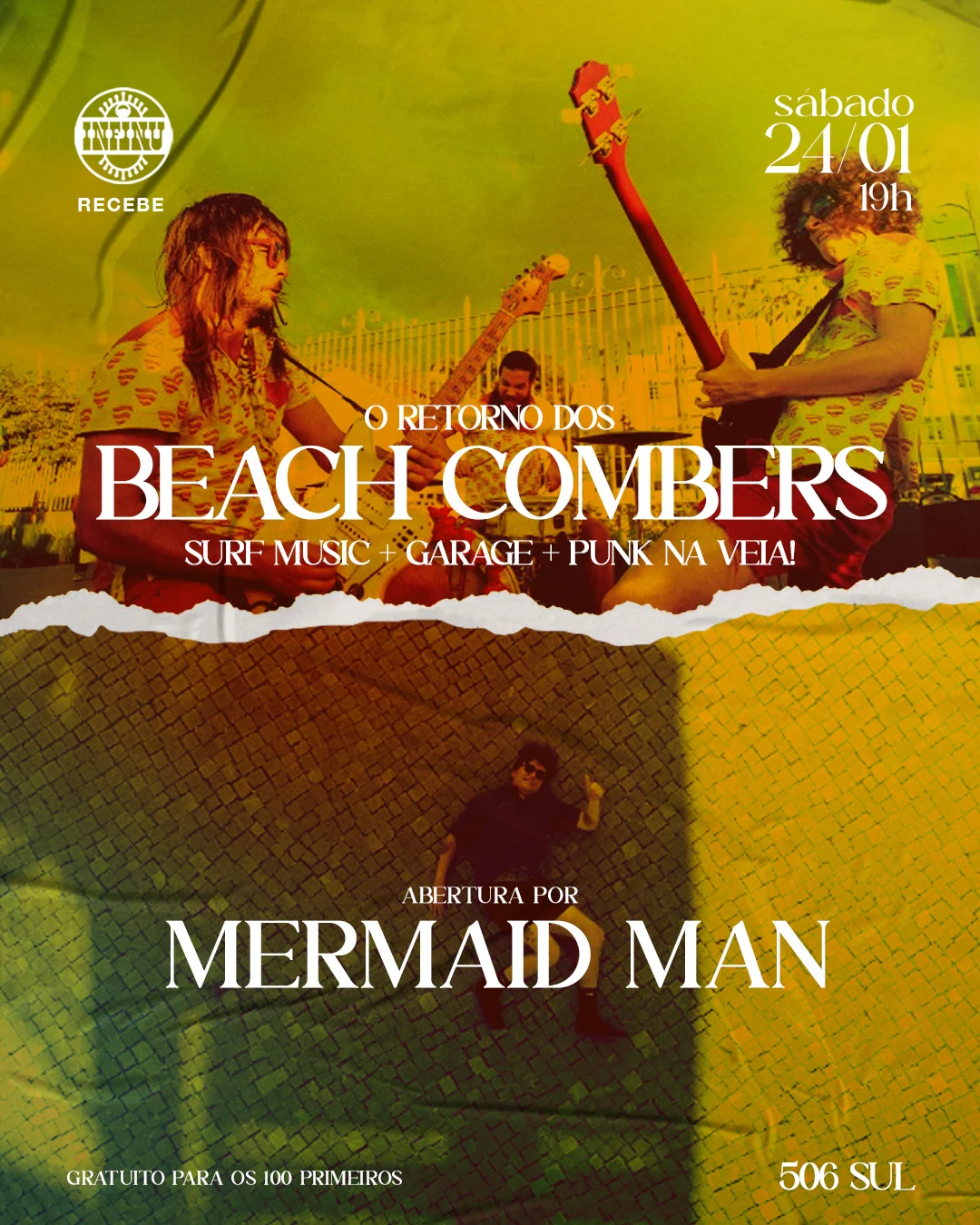 Infinu Recebe O Retorno Dos Beach Combers Cover