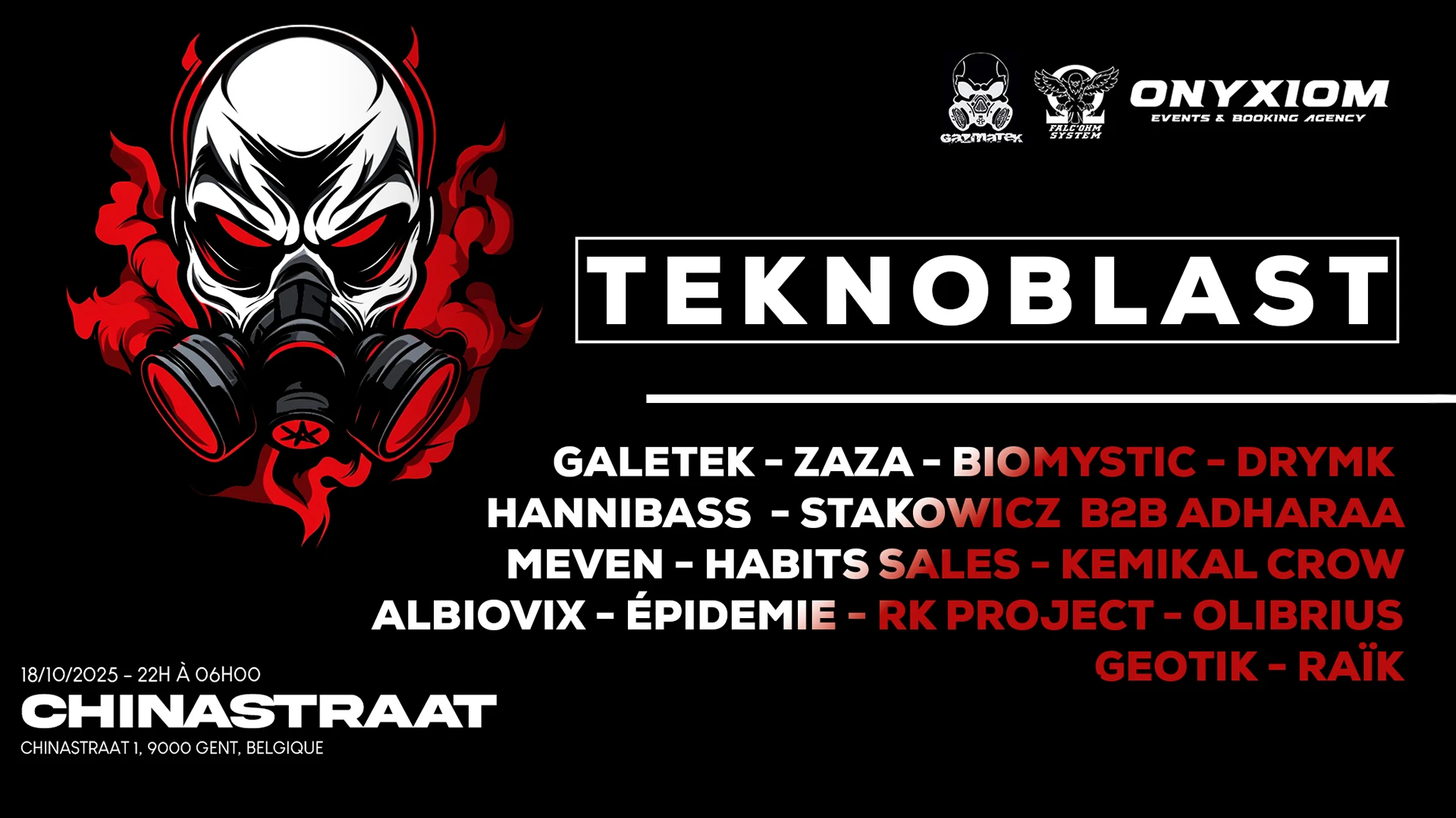 Onyxiom X Gazmatek - Teknoblast Cover