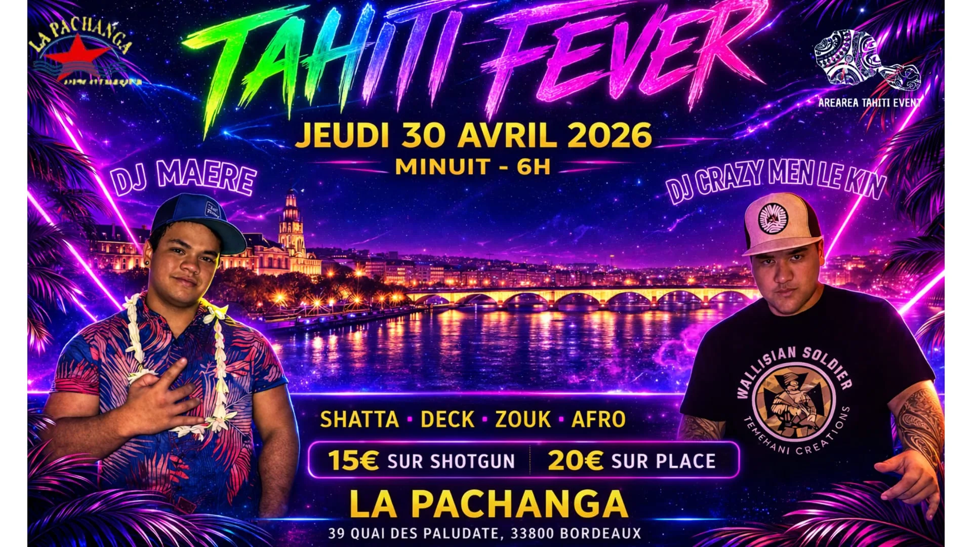 Arearea Tahiti Fever X Crazymen Le Kin X Maere Saah Cover