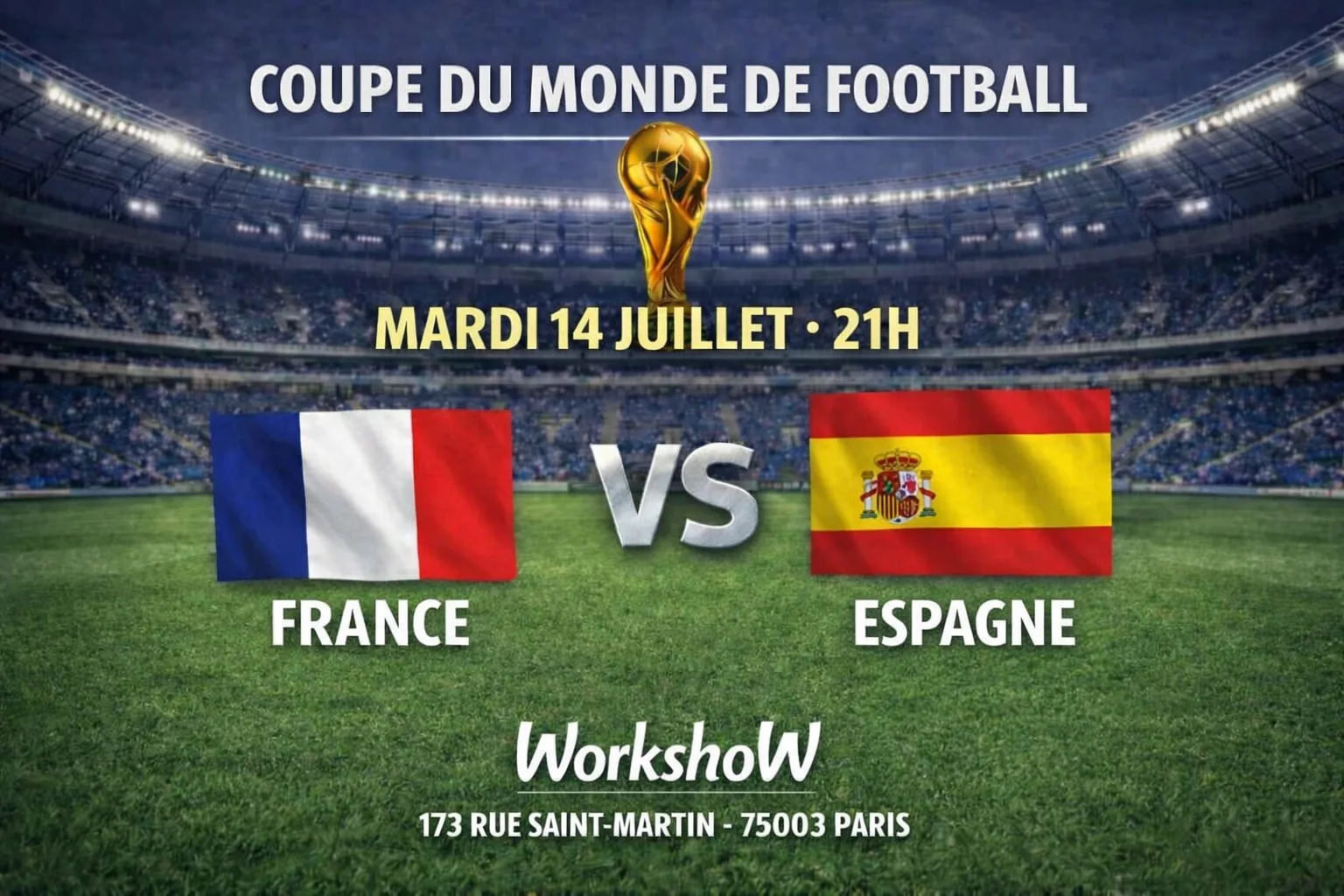 France Vs Espagne Fan Zone Coupe Du Monde Cover