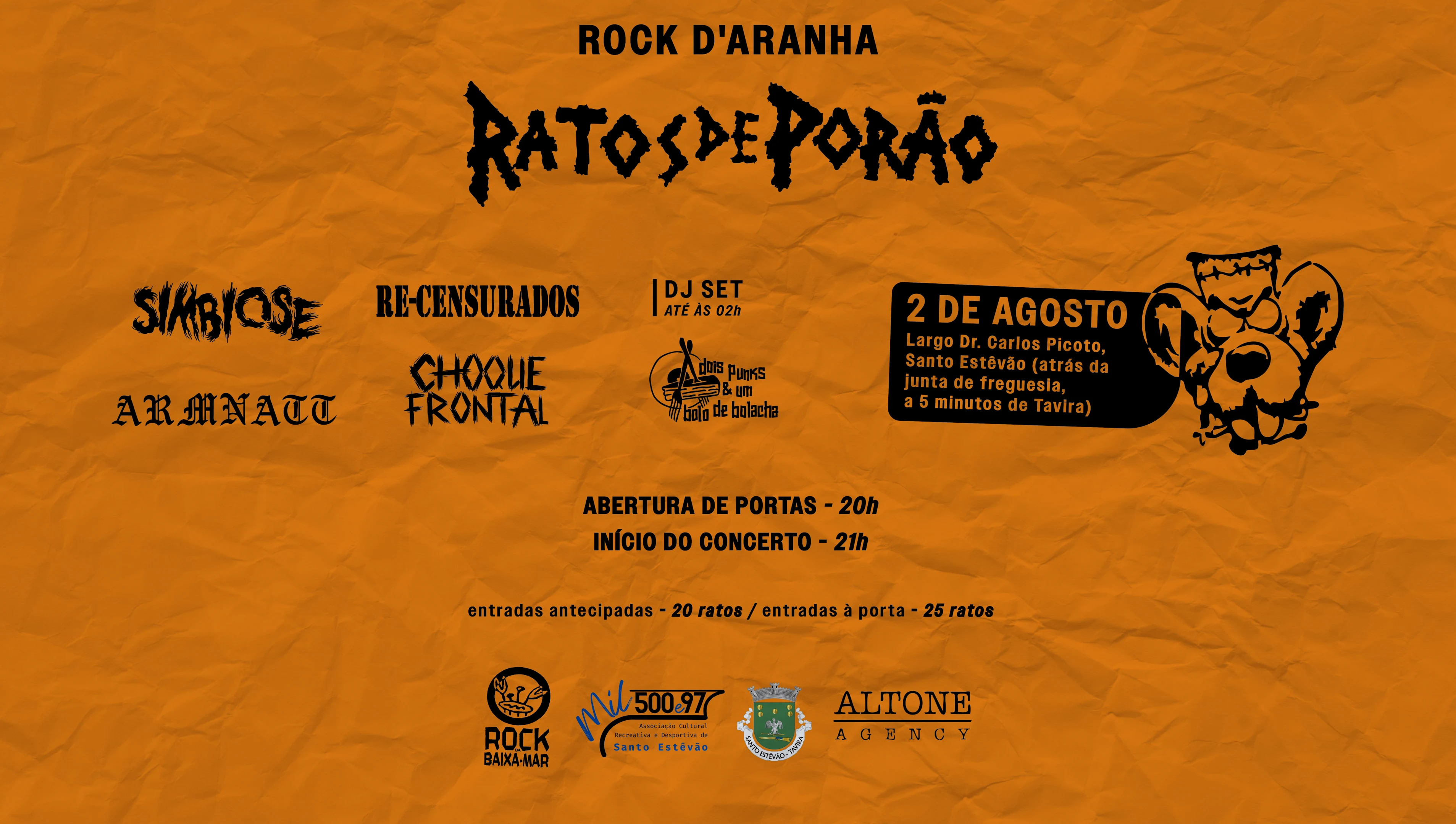 Ratos De Porão, Simbiose + 3 Bandas Convidadas Cover