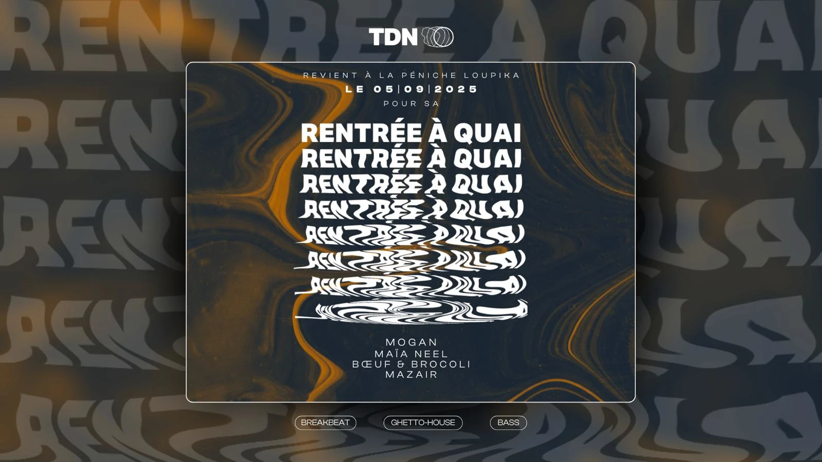 Tdn : Rentrée À Quai Avec Mogan À La Péniche Loupika Cover