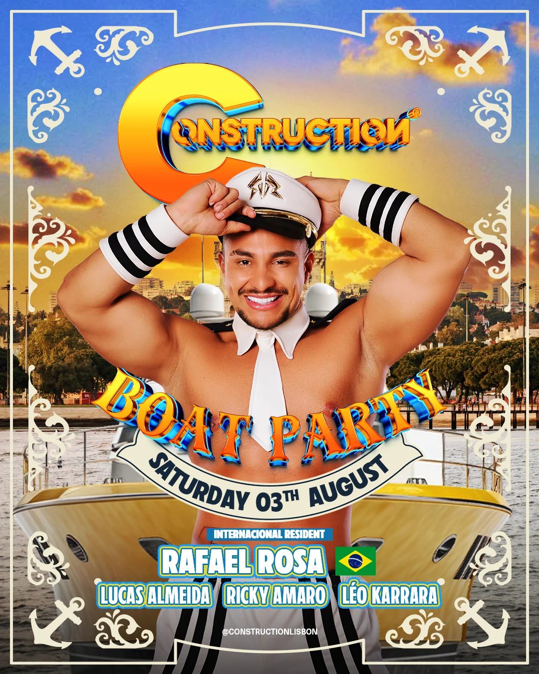 Boat Party 2024 Construction Lisbon Club Cover