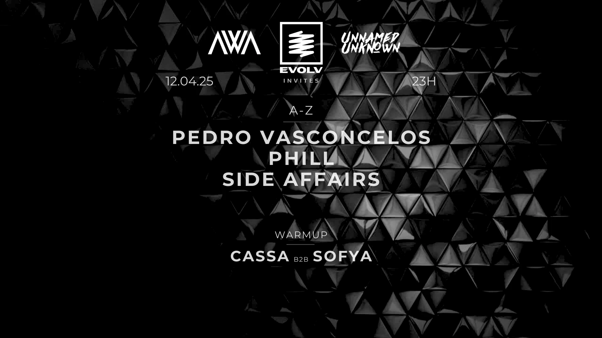 Evolv Invites : Unnamed & Unknown ; Awake Cover
