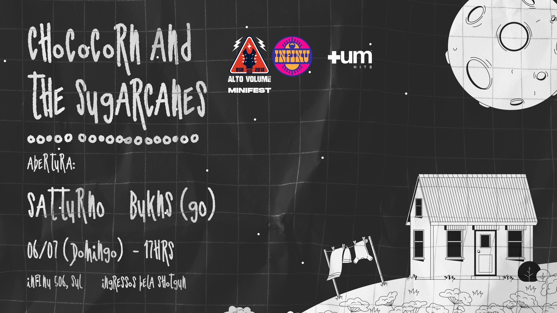 Chococorn And The Sugarcanes + Satturno + Bukns Cover
