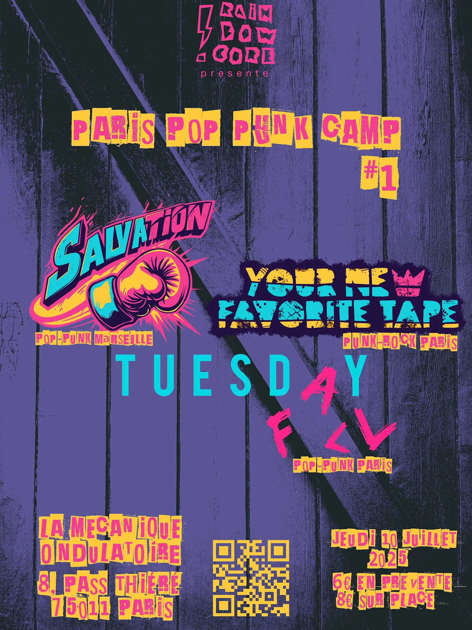 Paris Pop Punk Camp 2025 - Salvation / Ynft / Tuesday Fall Cover