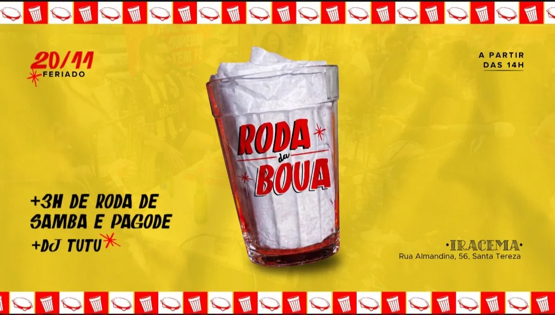 Roda Da Boua ! Iracema - 20/11 - 14h Cover