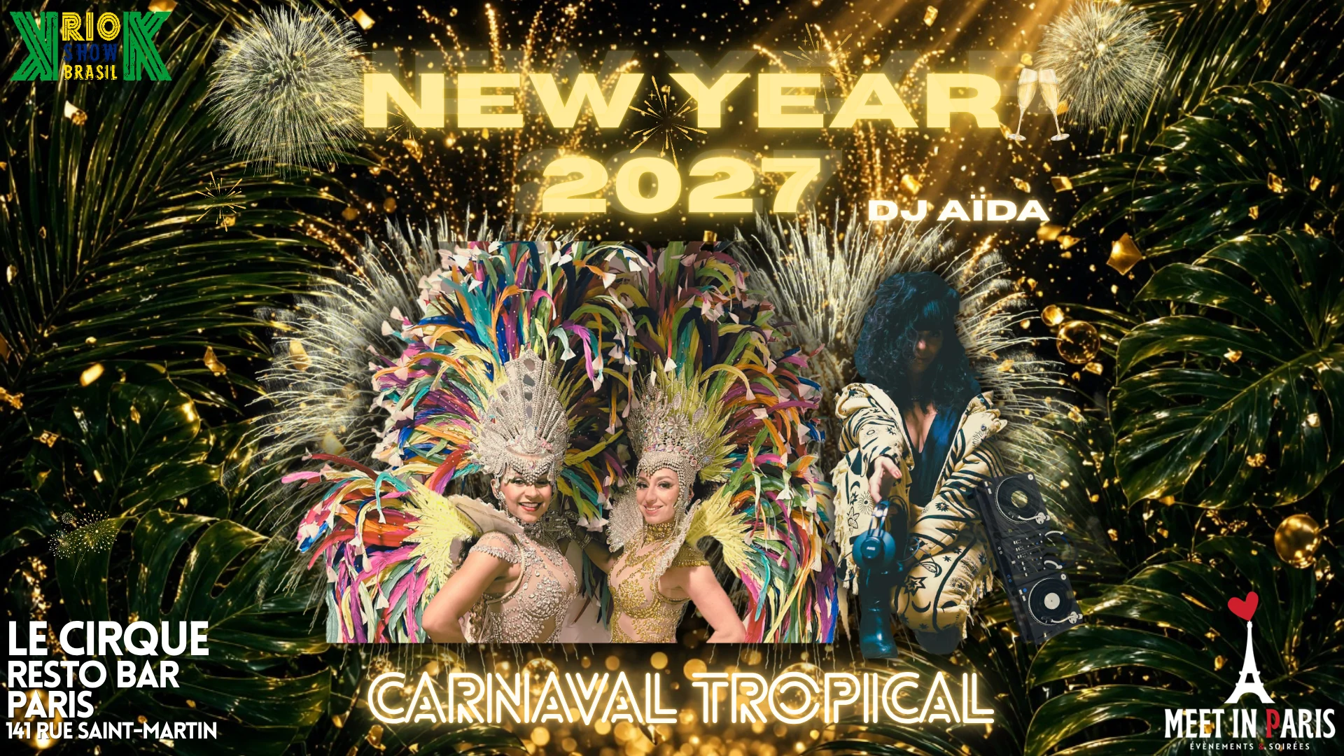 🥂New Year 2027 🇧🇷 Carnaval🌴Tropical 👯🦚🎧 Cover
