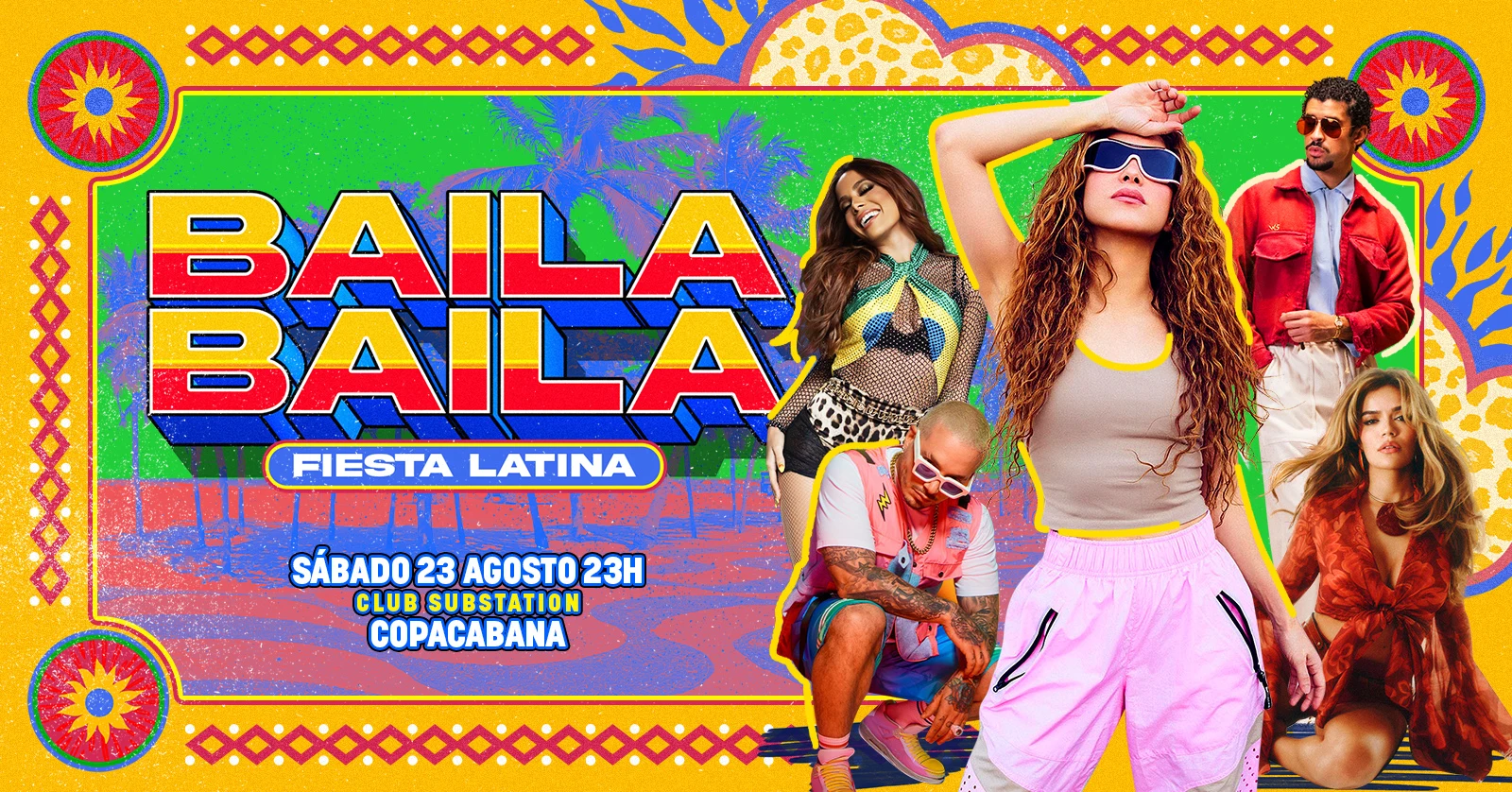 Fiesta Latina Baila Baila | Baile De Reggaeton 23 De Agosto Cover