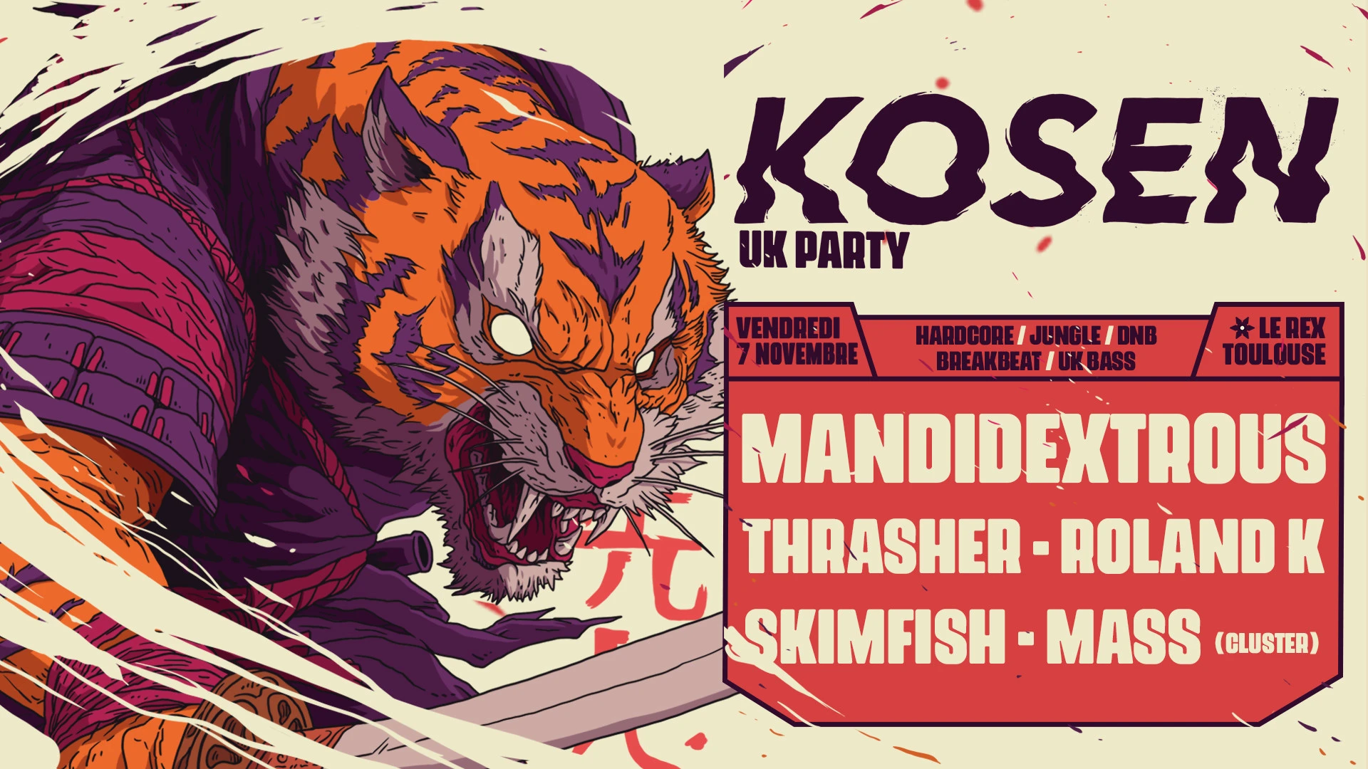 Kosen Uk Party W/ Mandidextrous, Thrasher & More Cover