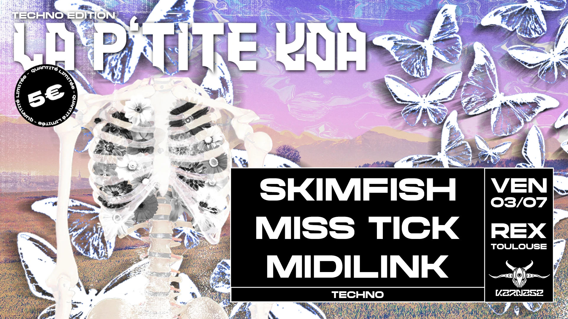 La P'tite Koa (Techno) W/ Skimfish, Miss Tick, Midilink Cover
