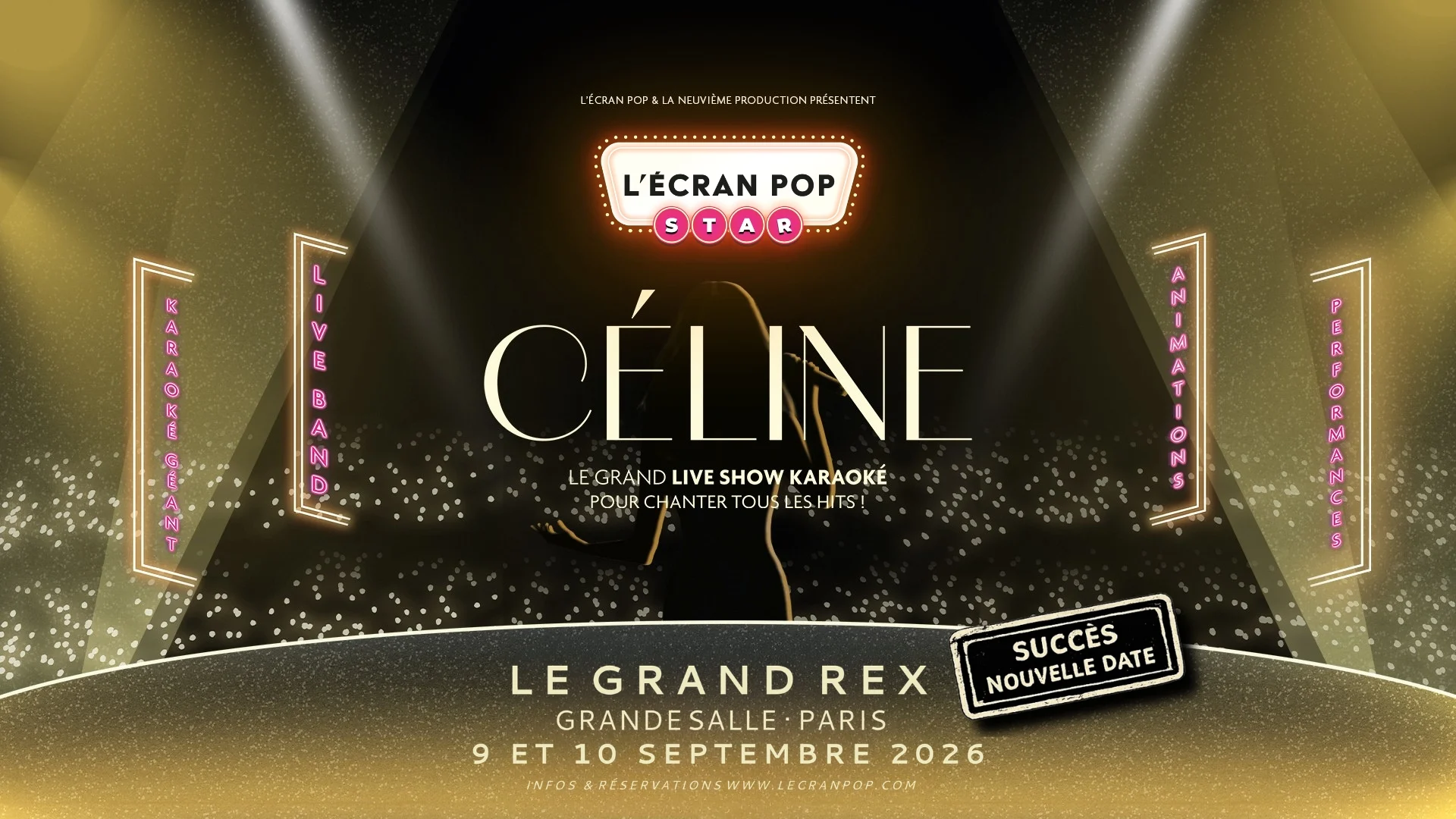 L'ecran Pop Star Céline Cover