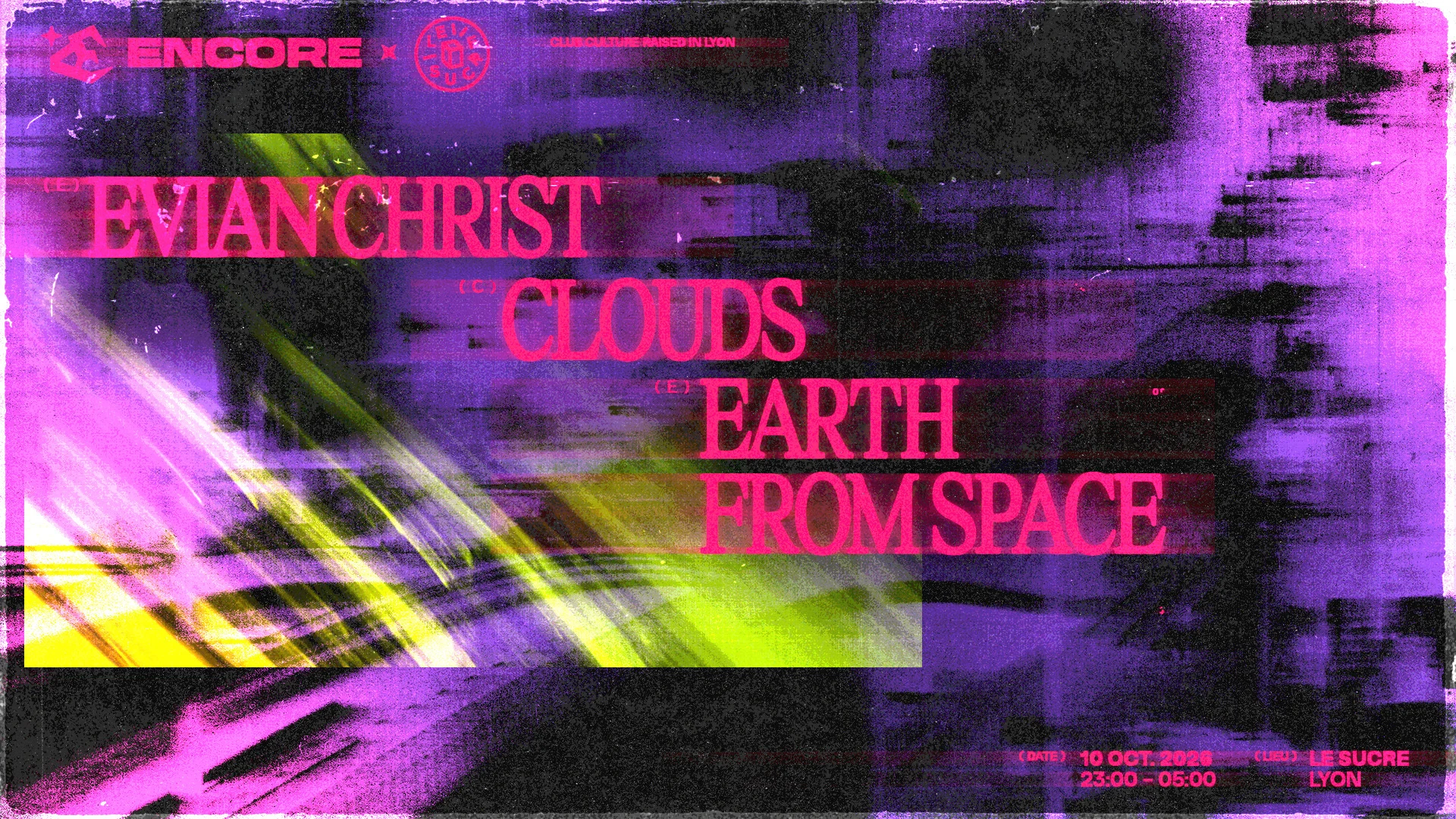 Club Encore : Evian Christ, Clouds, Earth From Space Cover