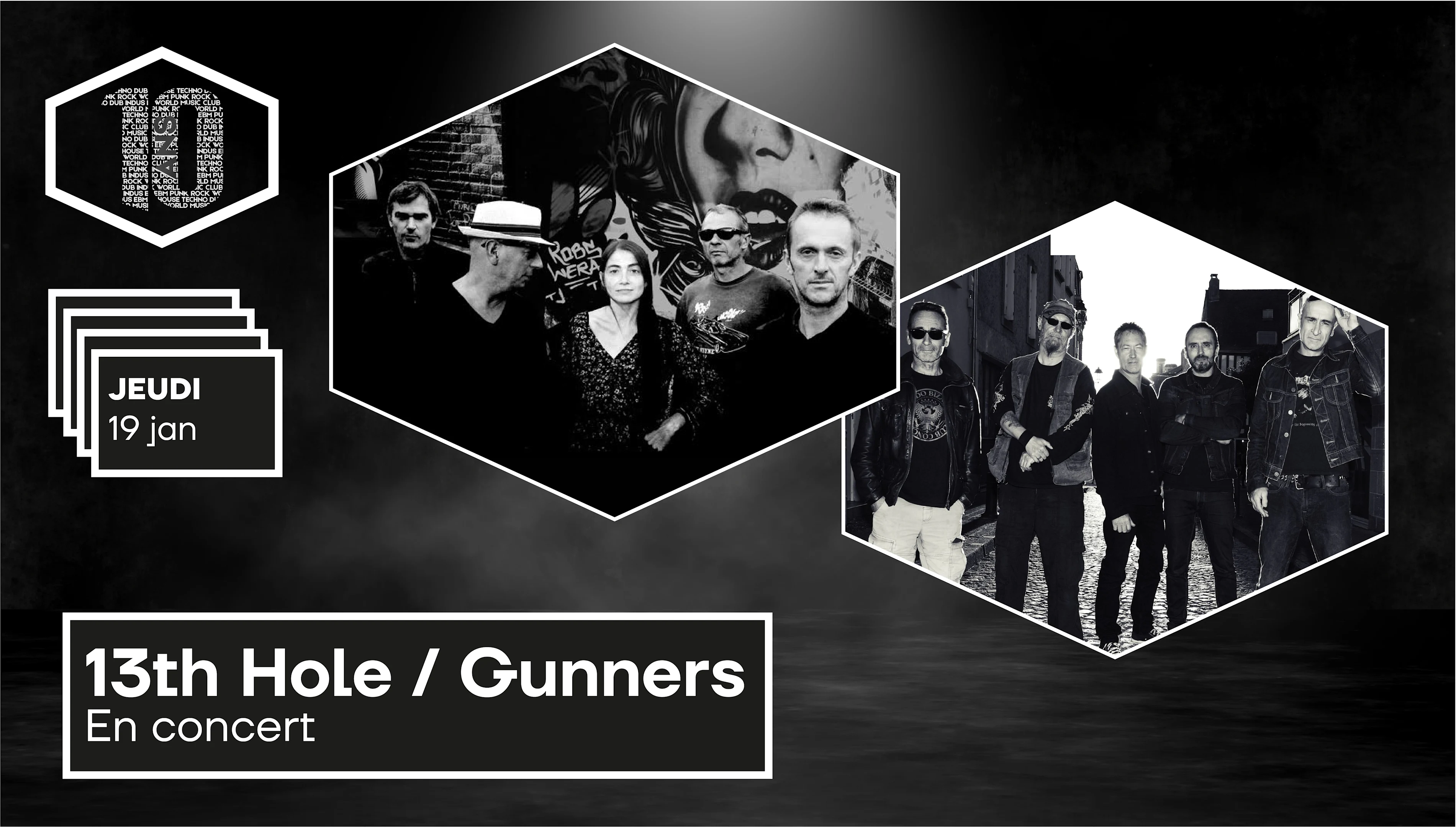 Concert : 13th Hole + Gunners Cover