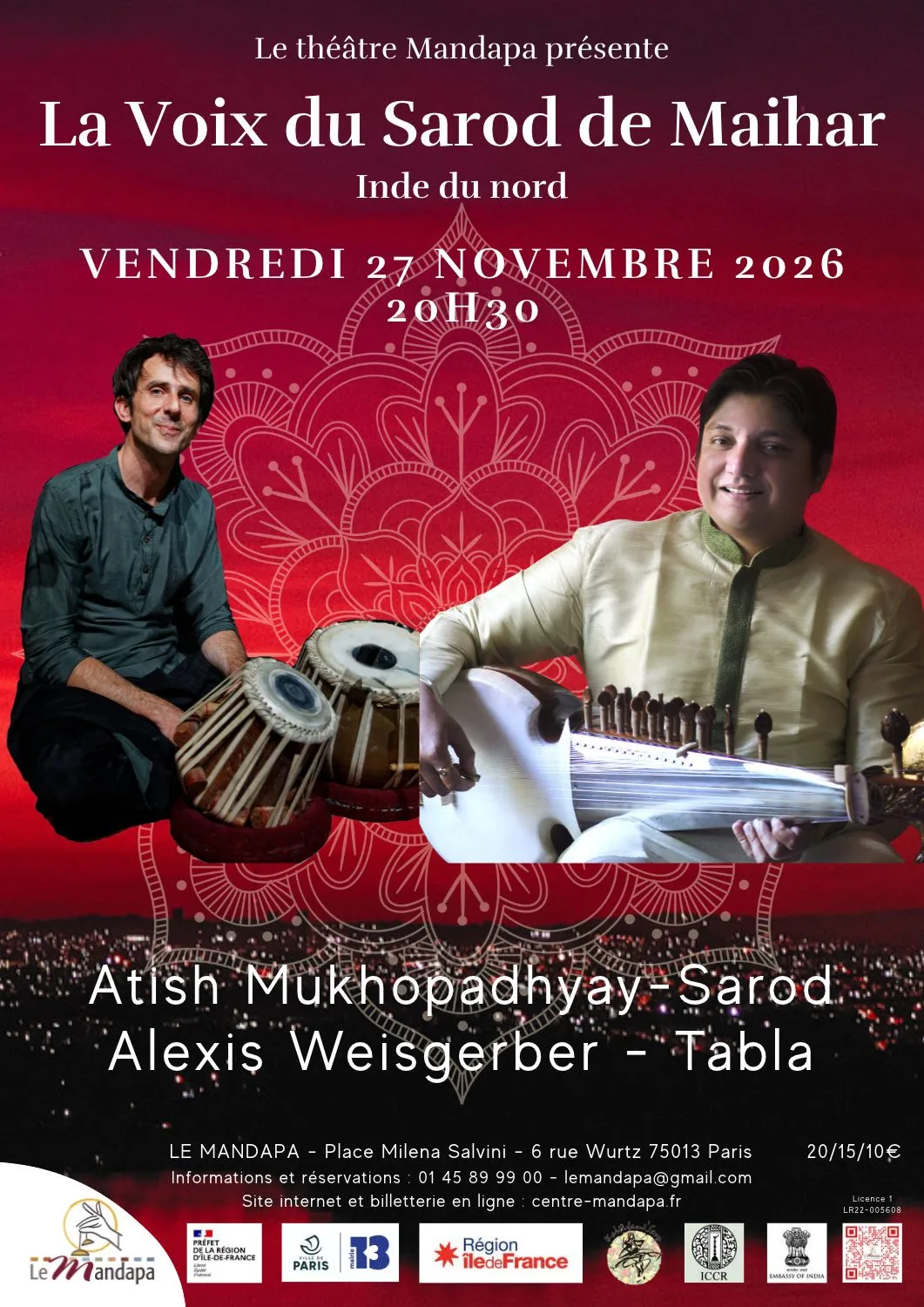 La Voix Du Sarod De Maihar - Musique Hindoustanie Cover