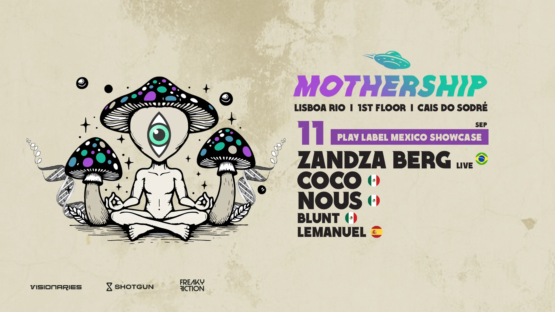 Mothership - Play Label Mexico Showcase Cover