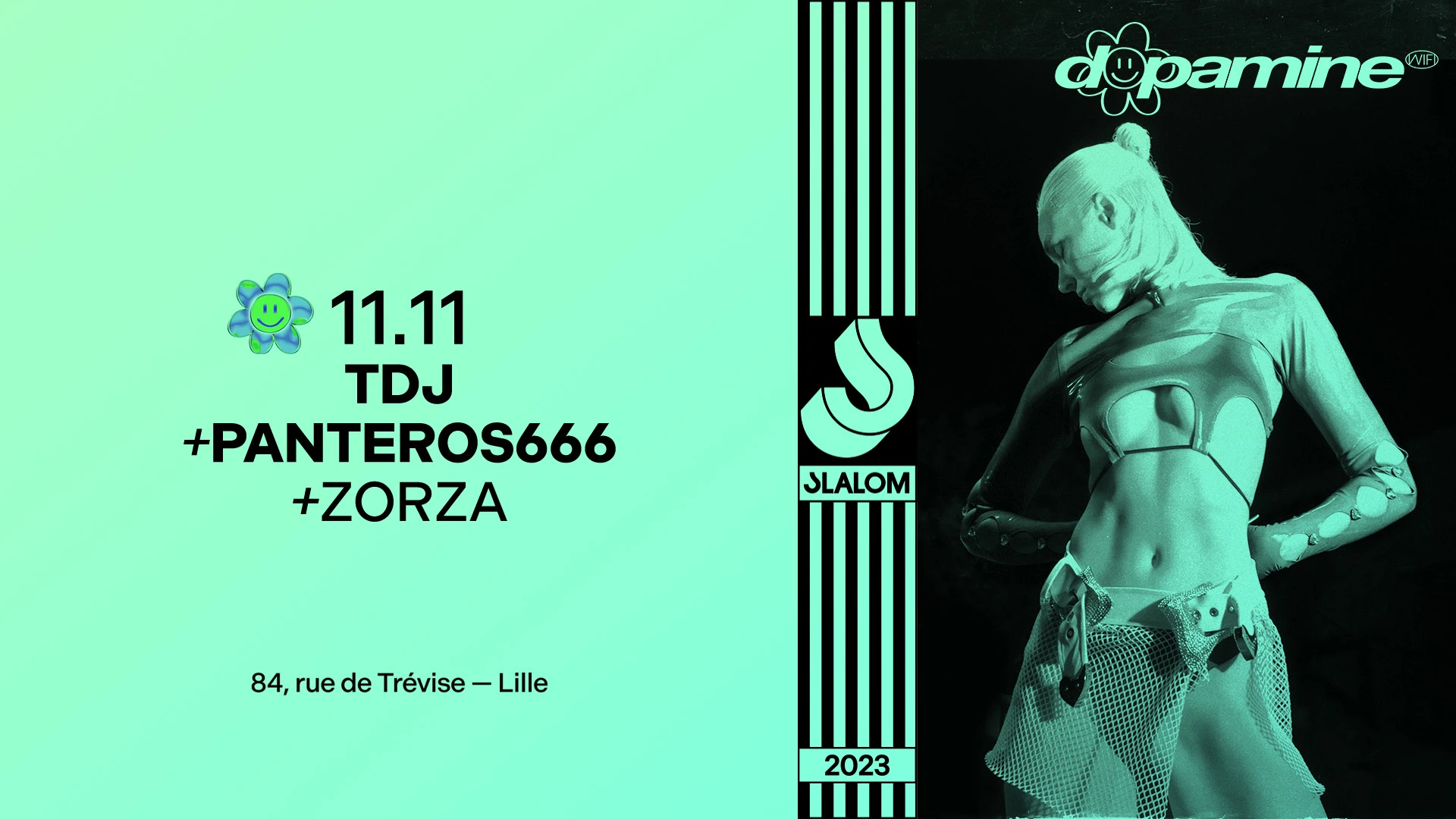 Slalom : Panteros666 + Tdj + Zorza — Dopaminewifi Cover