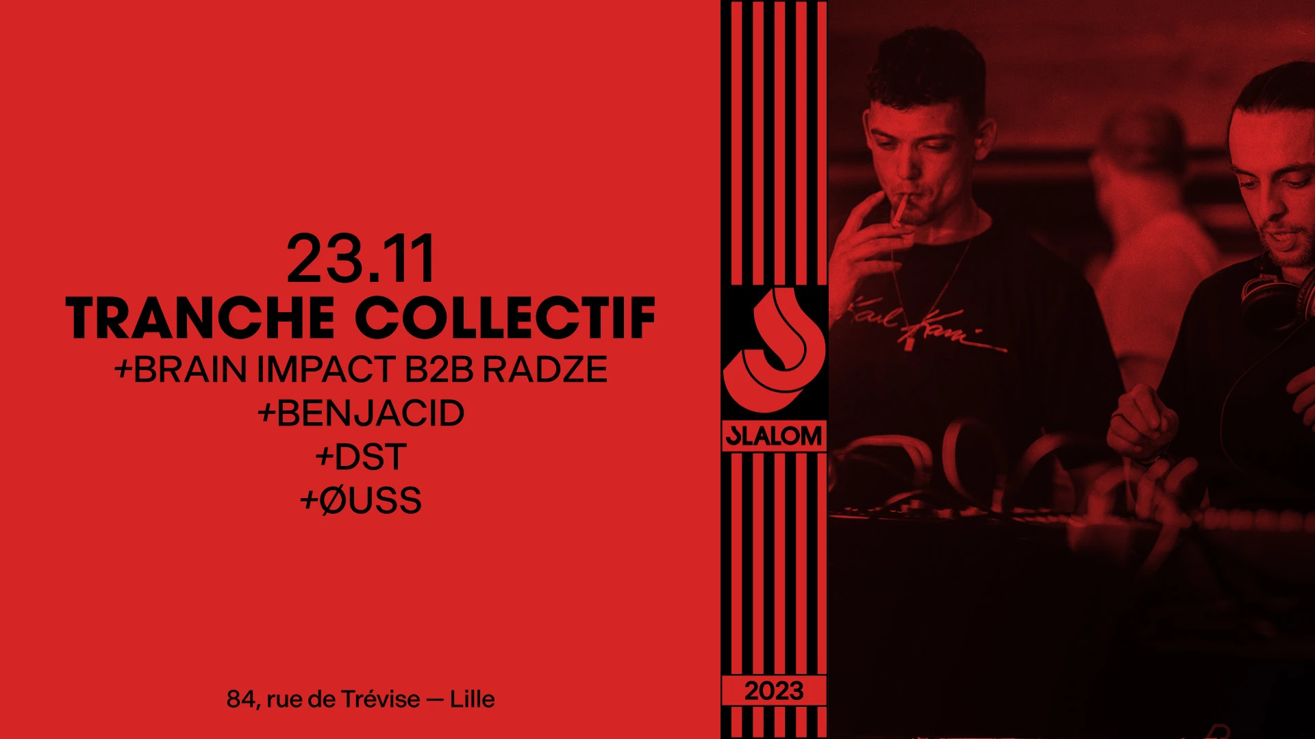 Slalom : Tranche Collectif Invite Benjacid • Brain Impact Cover