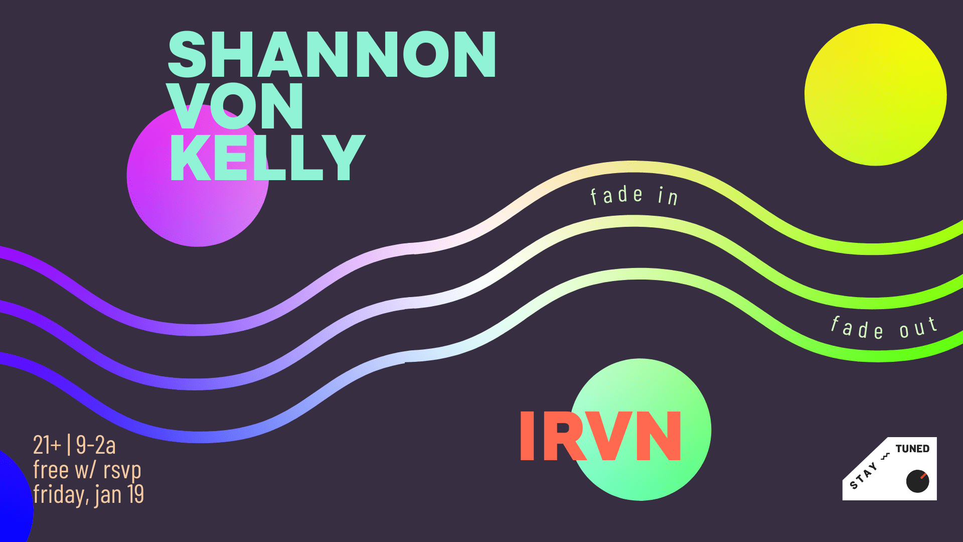 Fade In/Out: Shannon Von Kelly, Irvn Cover