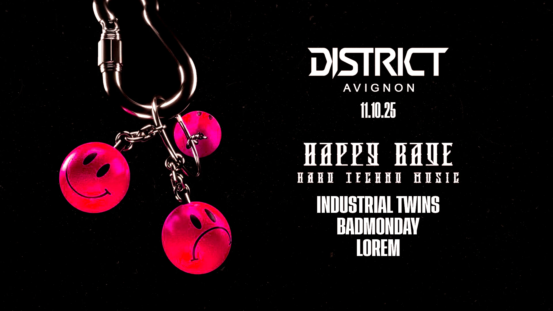 Happy Rave : Industrial Twins - Badmonday - Lorem Cover