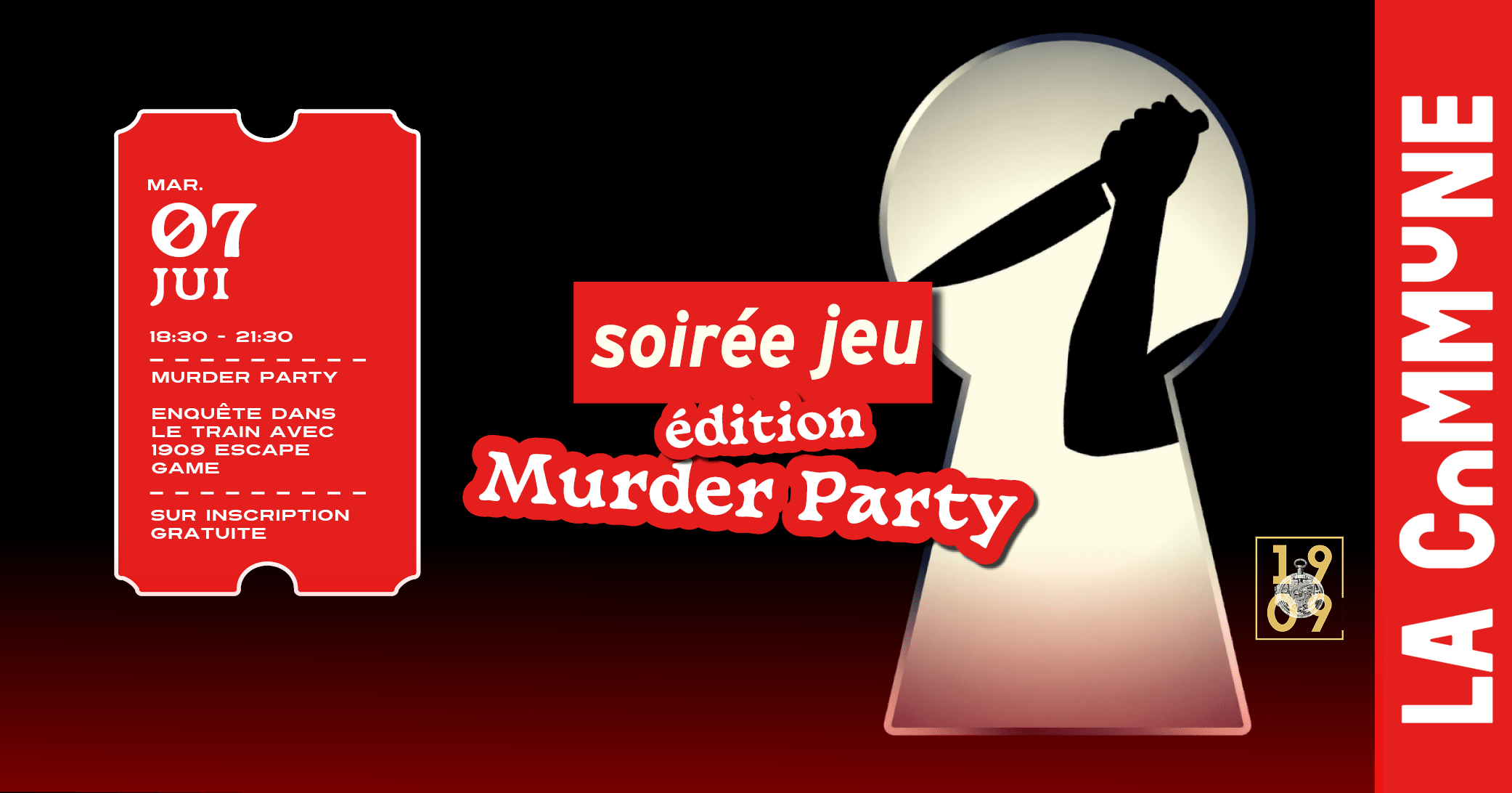 Murder Party Avec 1909 Escape Game ! Cover