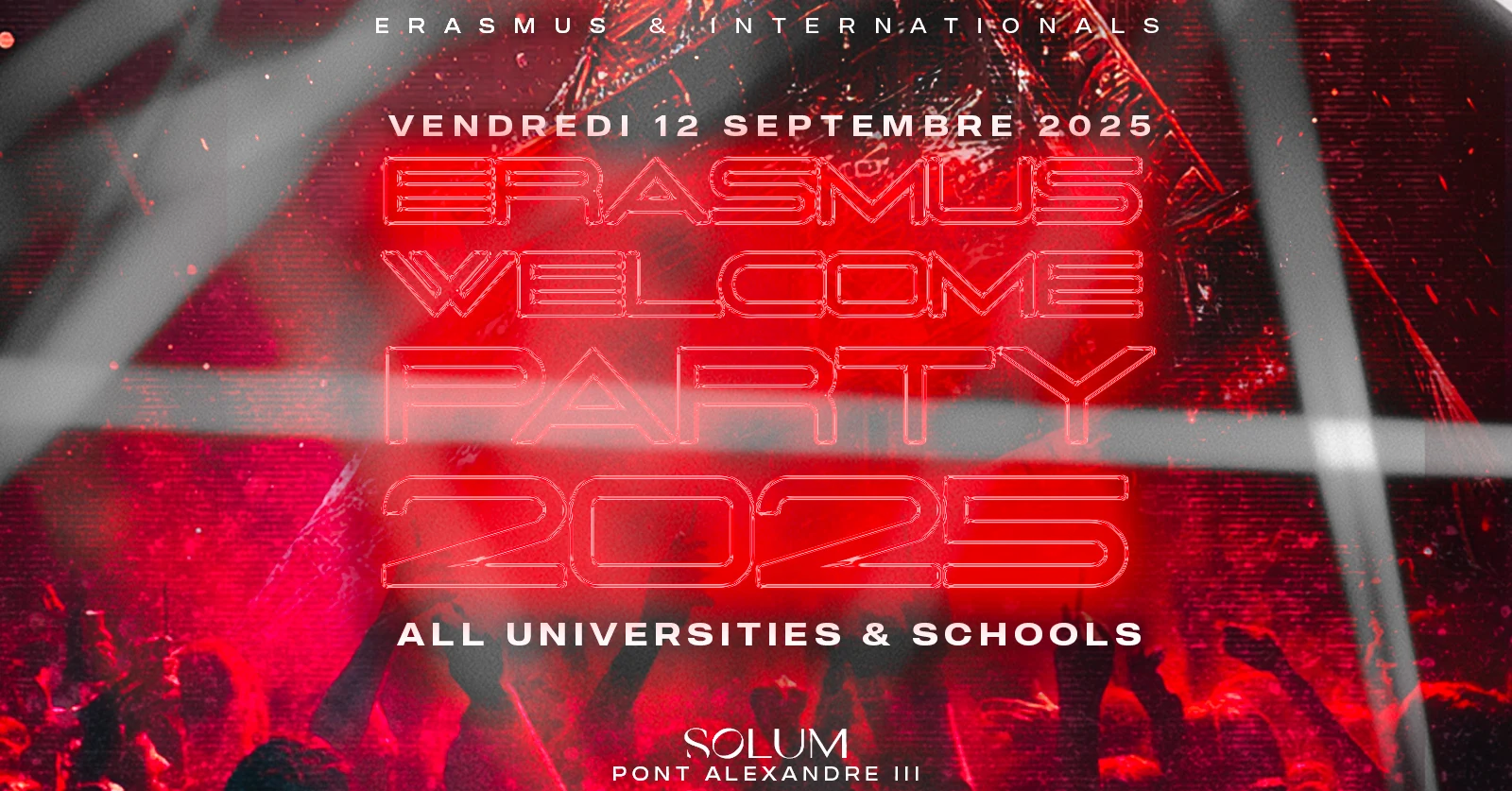 Erasmus Welcome Party 2025 - Solum Pont Alexandre III Cover