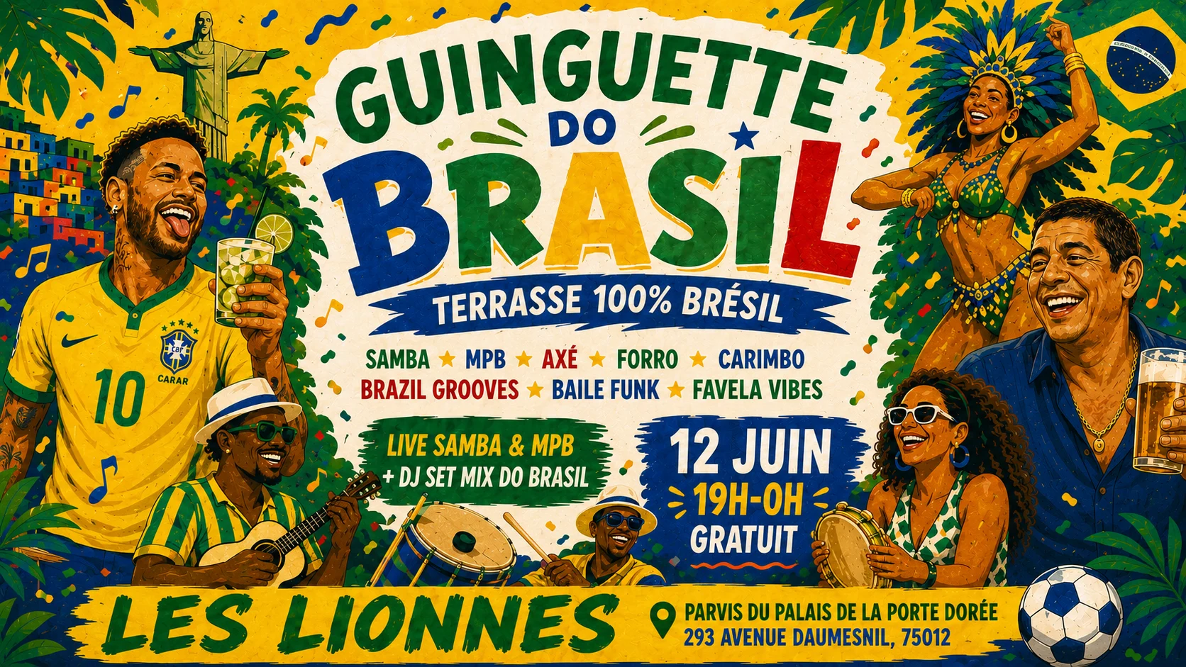 Guinguette Do Brasil - Terrasse 100% Brésil Live+Djs ! Cover